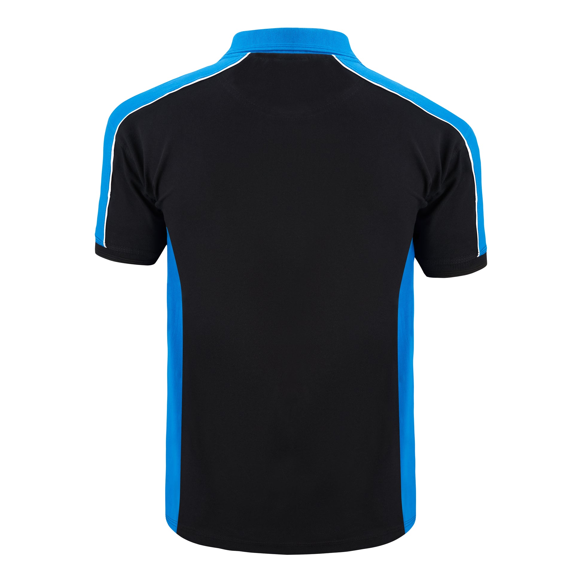 Avocet Poloshirt Black - Reflex Blue Back