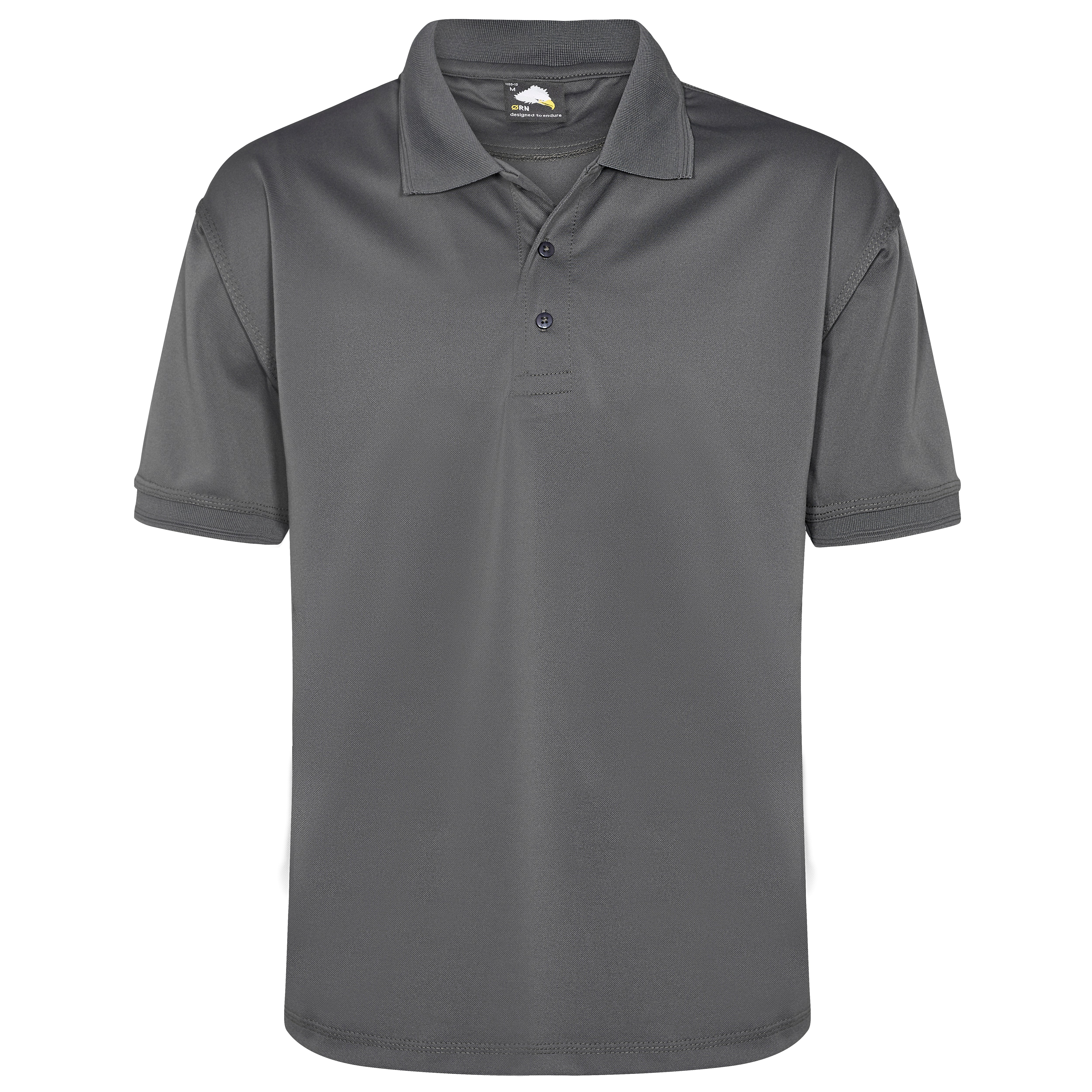 Oriole Wicking Poloshirt Graphite Front