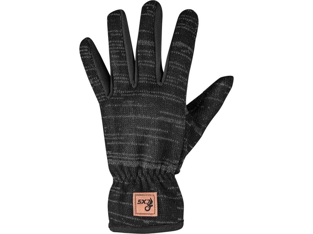 Gloves CXS EIRIN: Winter UNISEX gloves. Anti-slip silicone applications on the palm. Touchscreen-compatible material on the thumb and index finger. Woven with reflective thread. L…