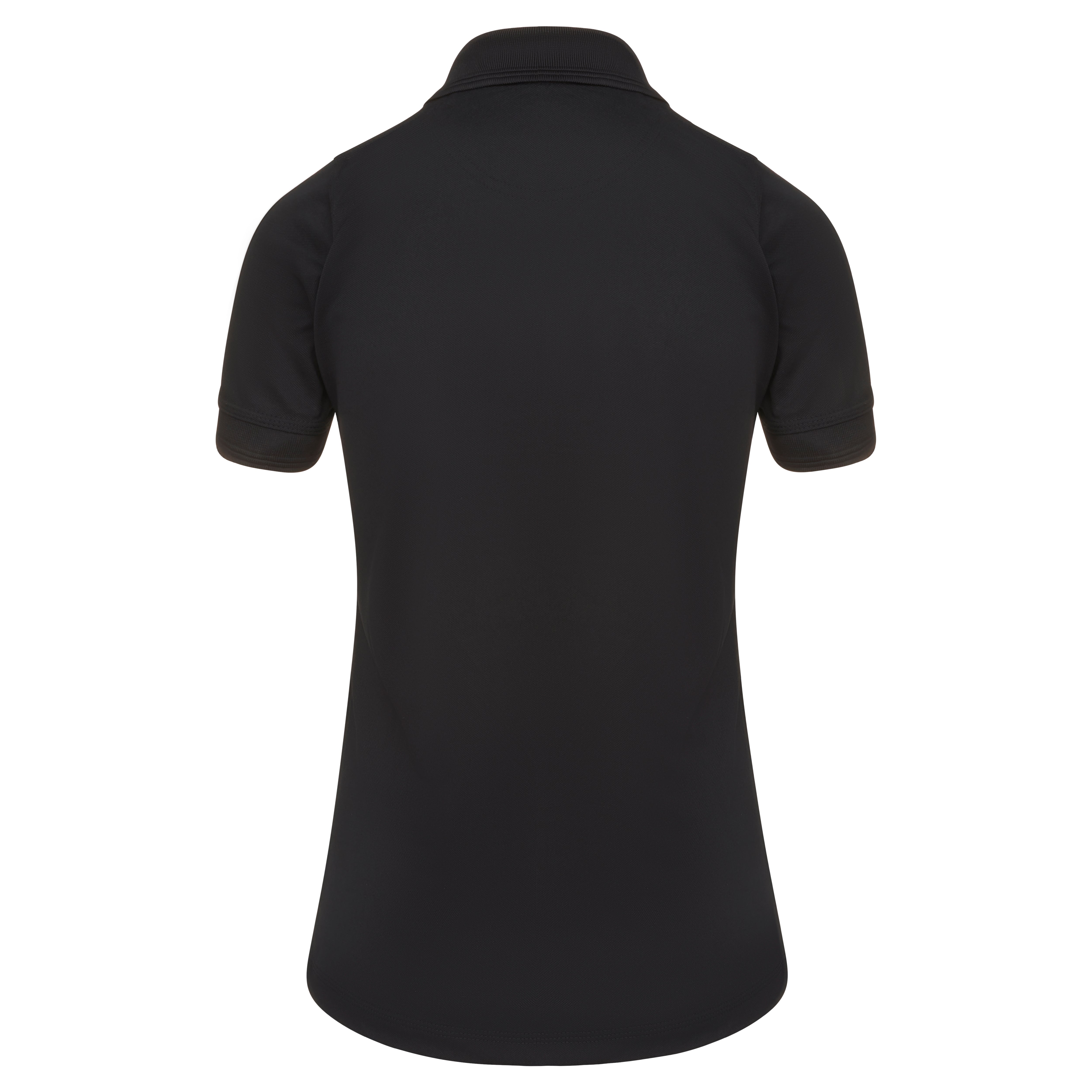 Ladies Oriole Wicking Poloshirt Black Back