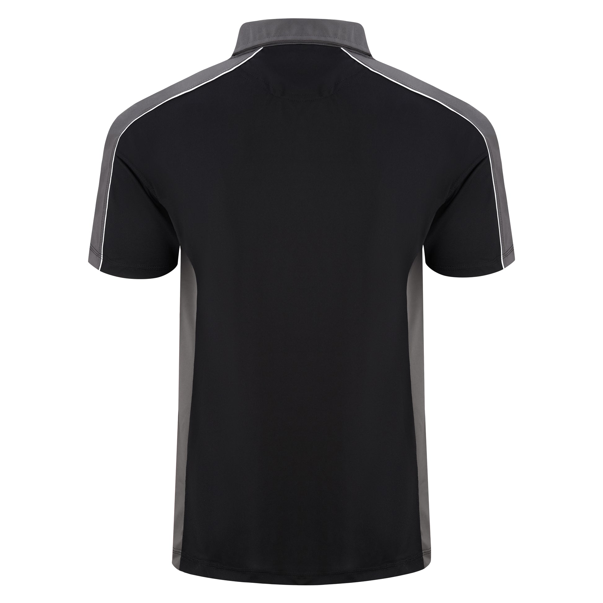 Avocet Wicking Poloshirt Black - Graphite Back