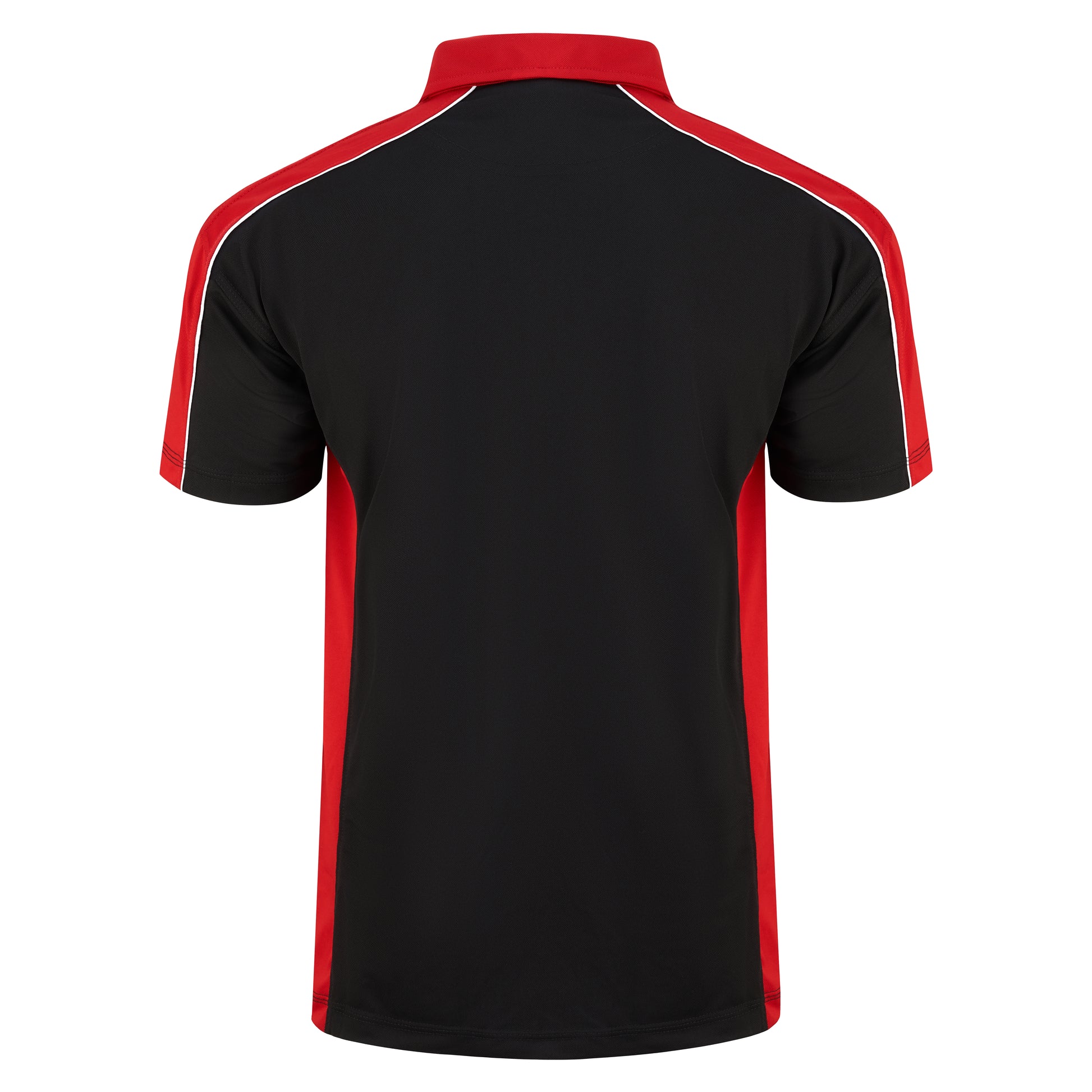 Avocet Wicking Poloshirt Black - Red Back