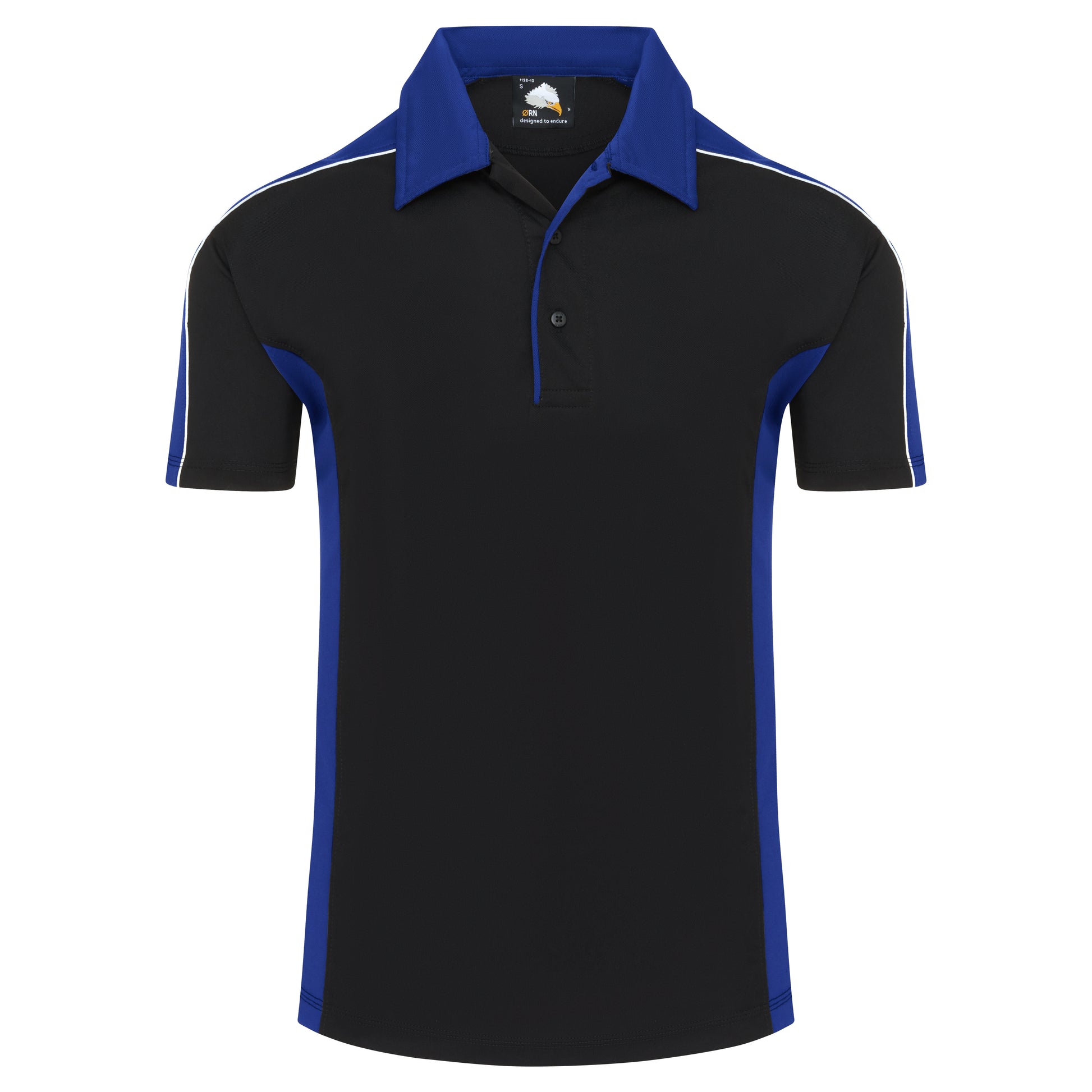 Avocet Wicking Poloshirt Black - Royal Front