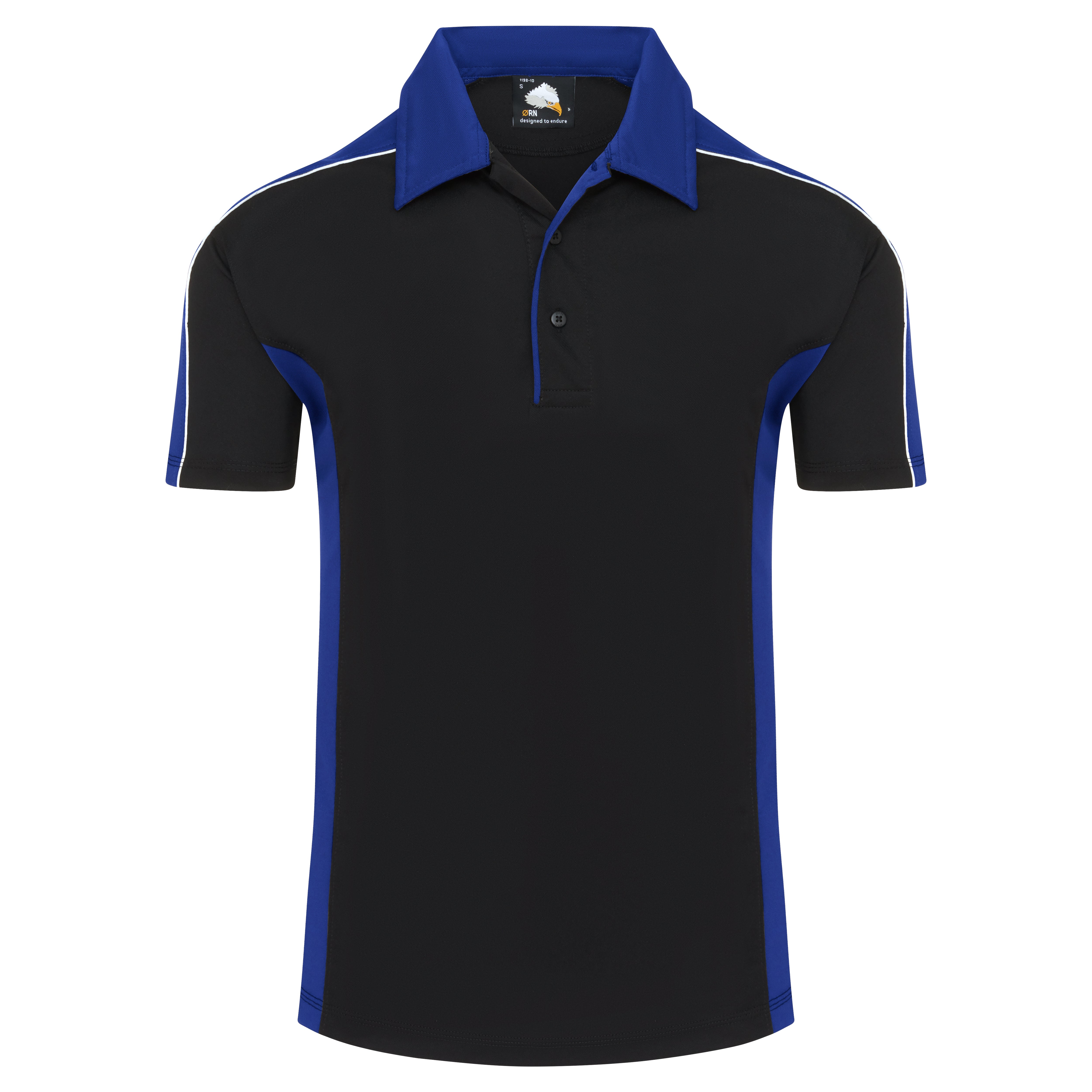 Avocet Wicking Poloshirt Black - Royal Front