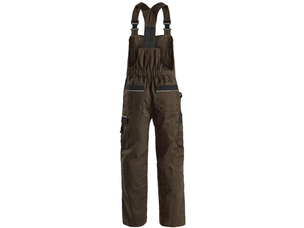 Bibpants CXS ORION KRYŠTOF: Men’s working trousers with bib, bib flap pockets, waist with belt loops and elastic band in the back, front pockets with loops for tools, multifunctio…
