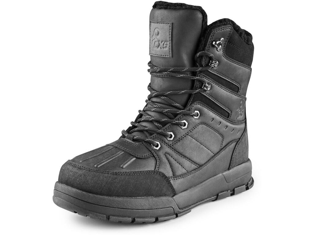 Semi-shank footwear CXS WINTER BEAR: Stylish winter mid-cut boots insulated with faux fur for high comfort during freezing days. The water-resistant upper made of synthetic leathe…