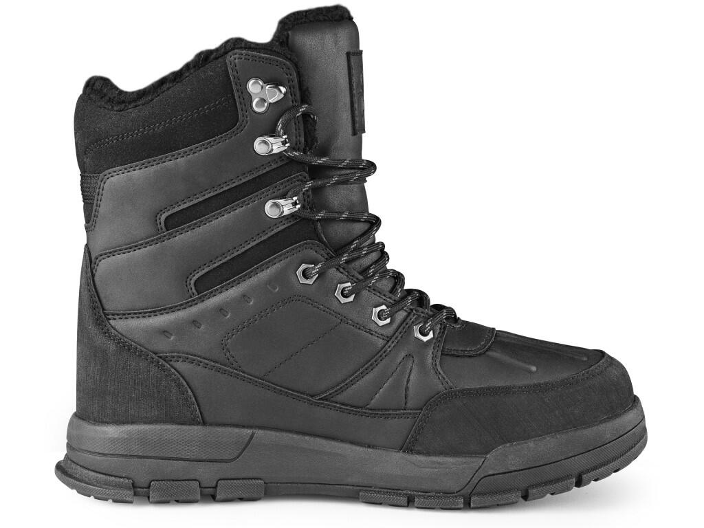 Semi-shank footwear CXS WINTER BEAR: Stylish winter mid-cut boots insulated with faux fur for high comfort during freezing days. The water-resistant upper made of synthetic leathe…