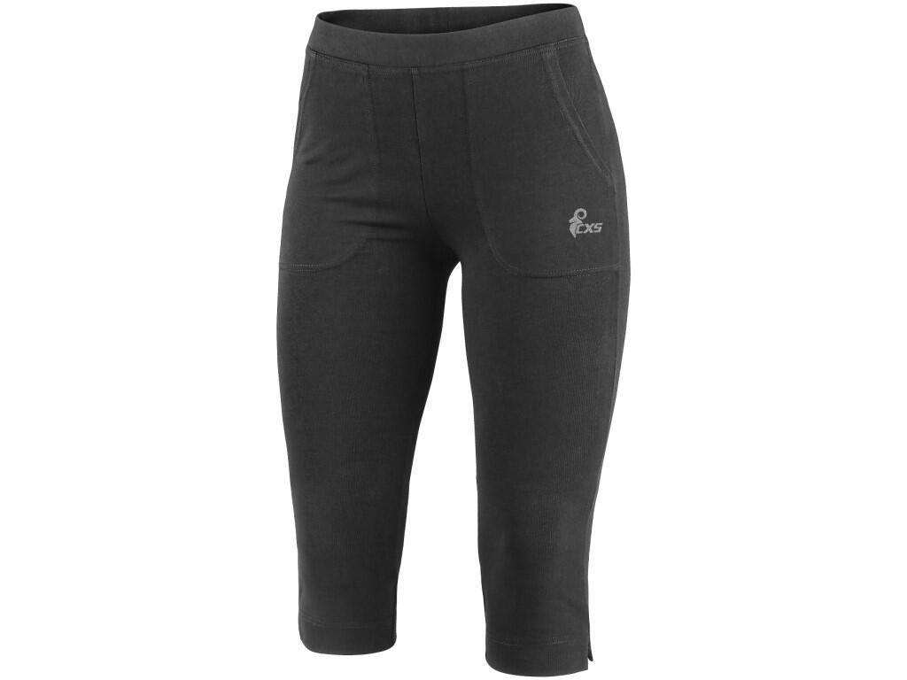 Leggins CXS 3/4 MIA: Ladies’ 3/4 leggins with rubber waist, front pockets and bottom cuffs with slit. Final silicon wash which gives durable softness, dimensional stability and he…