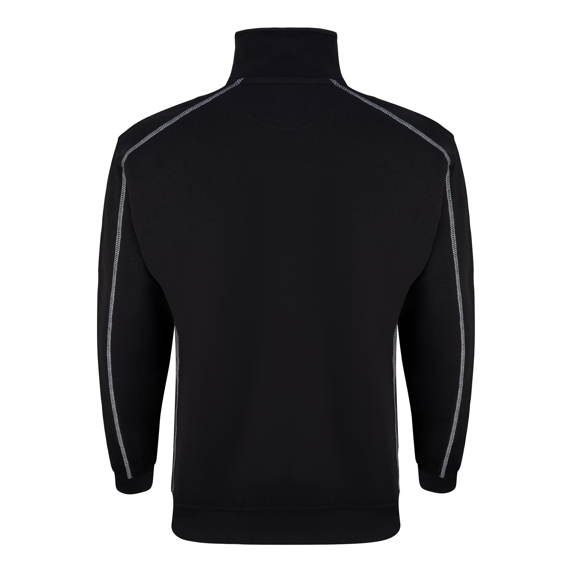 Crane Quarter Zip Sweatshirt Black Back