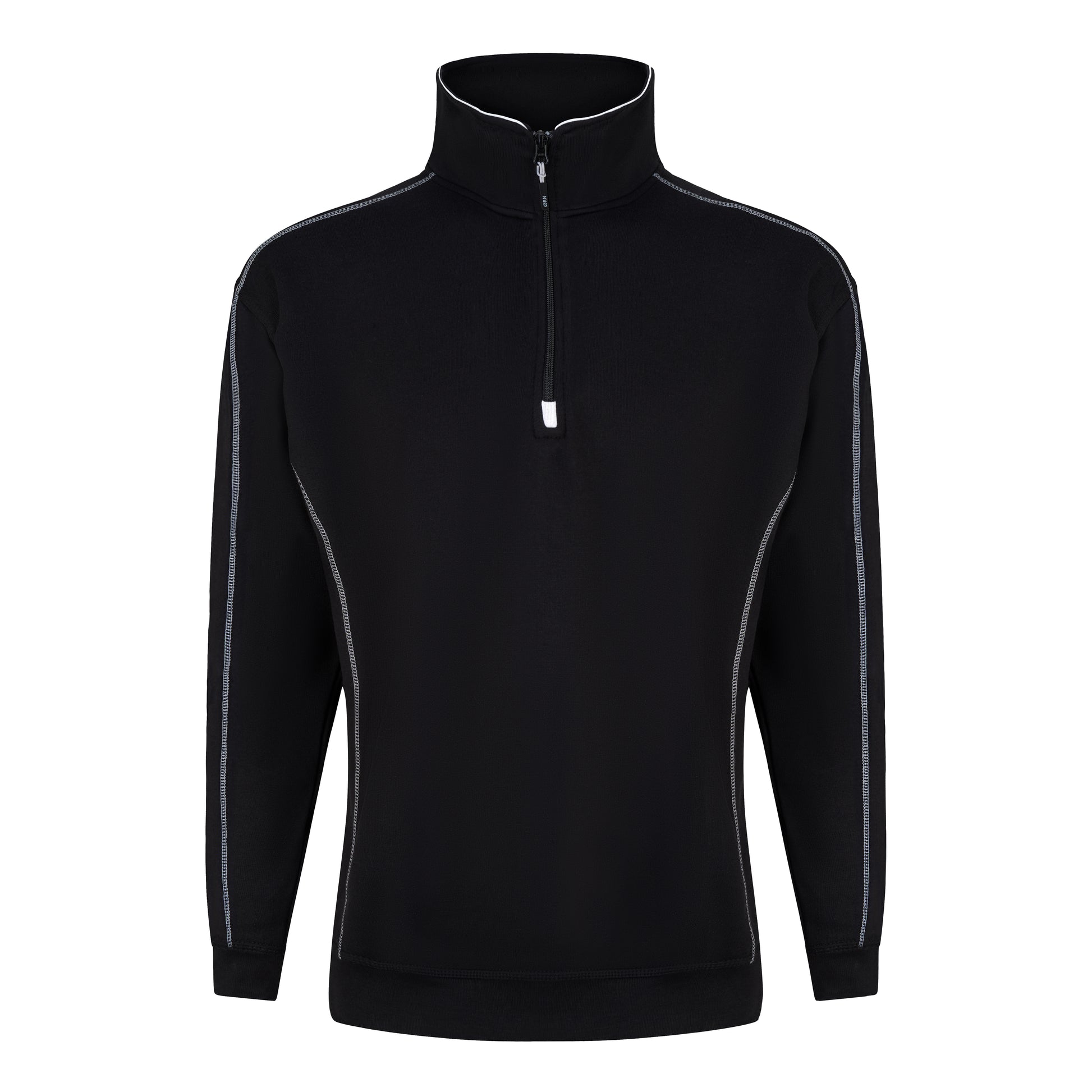 Crane Quarter Zip Sweatshirt Black Front