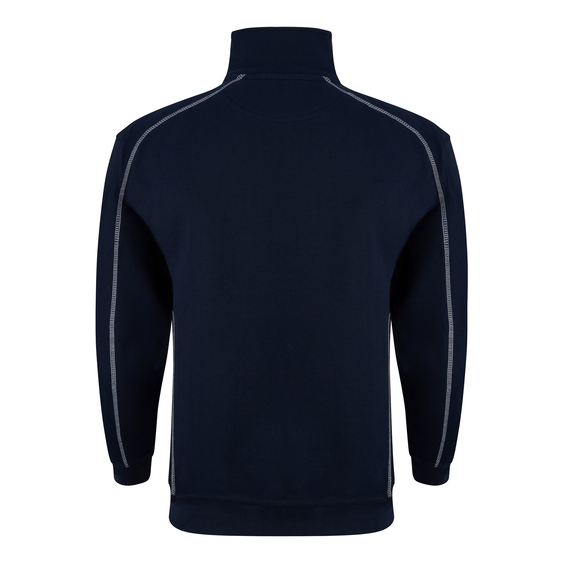 Crane Quarter Zip Sweatshirt Navy Back