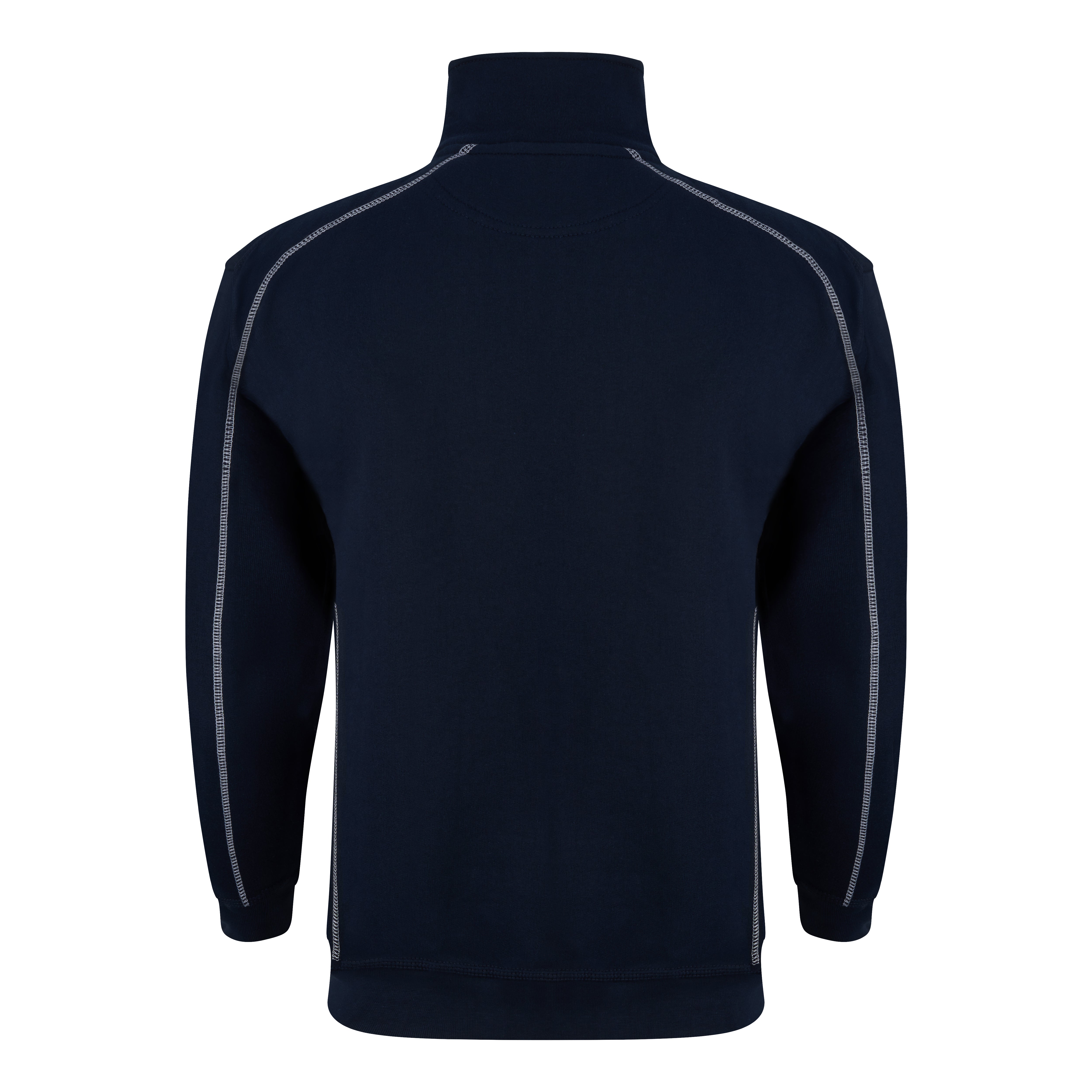 Crane Quarter Zip Sweatshirt Navy Back