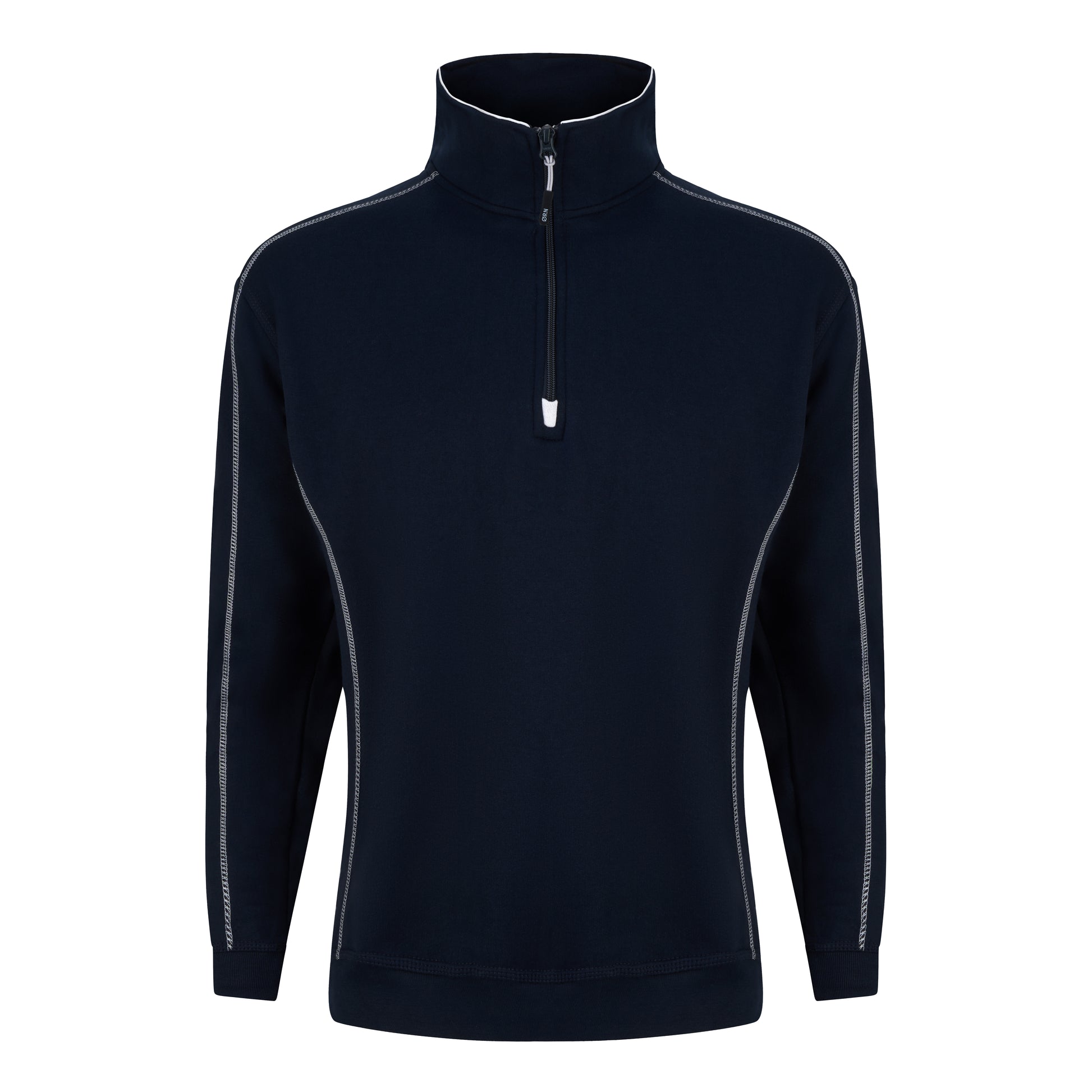 Crane Quarter Zip Sweatshirt Navy Front