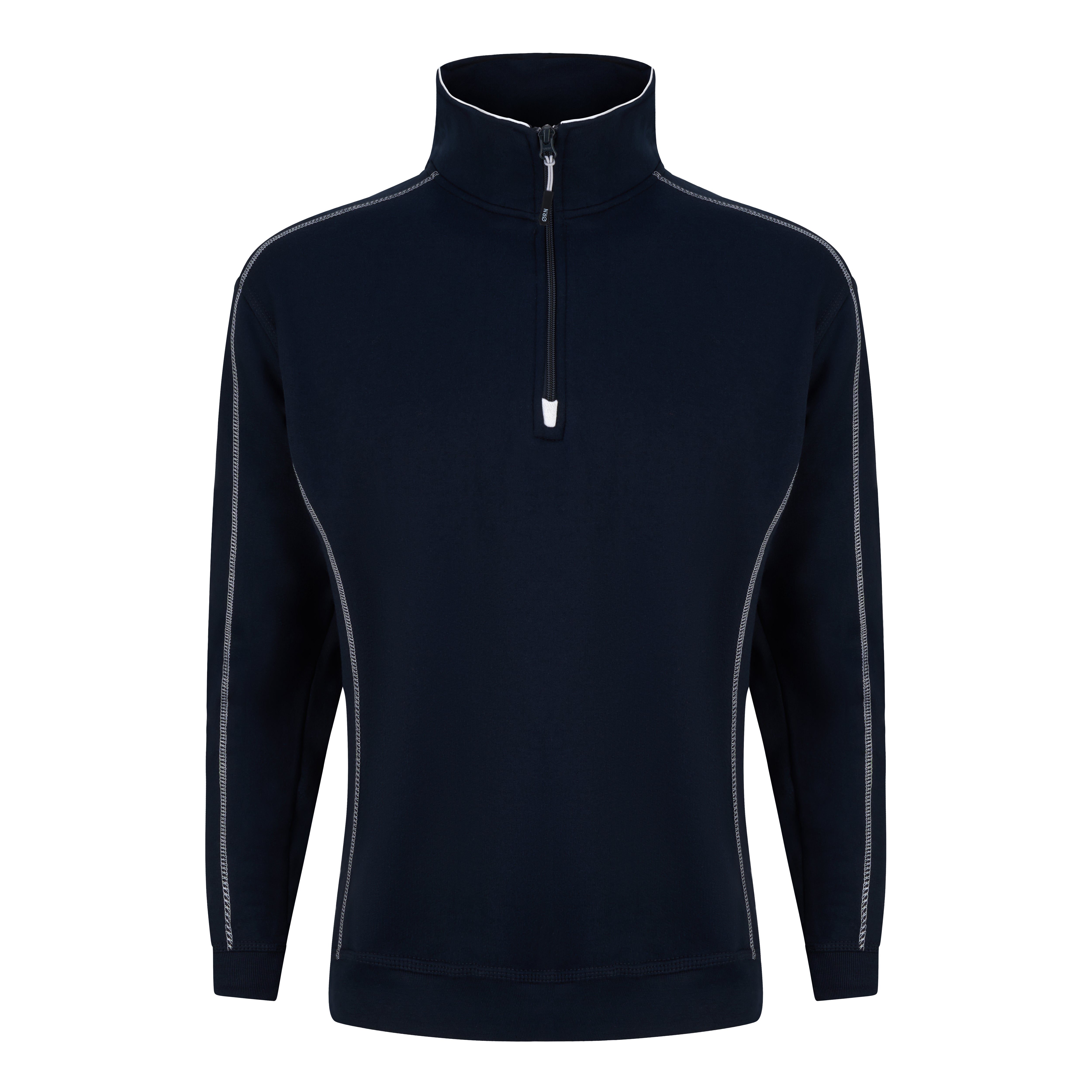 Crane Quarter Zip Sweatshirt Navy Front