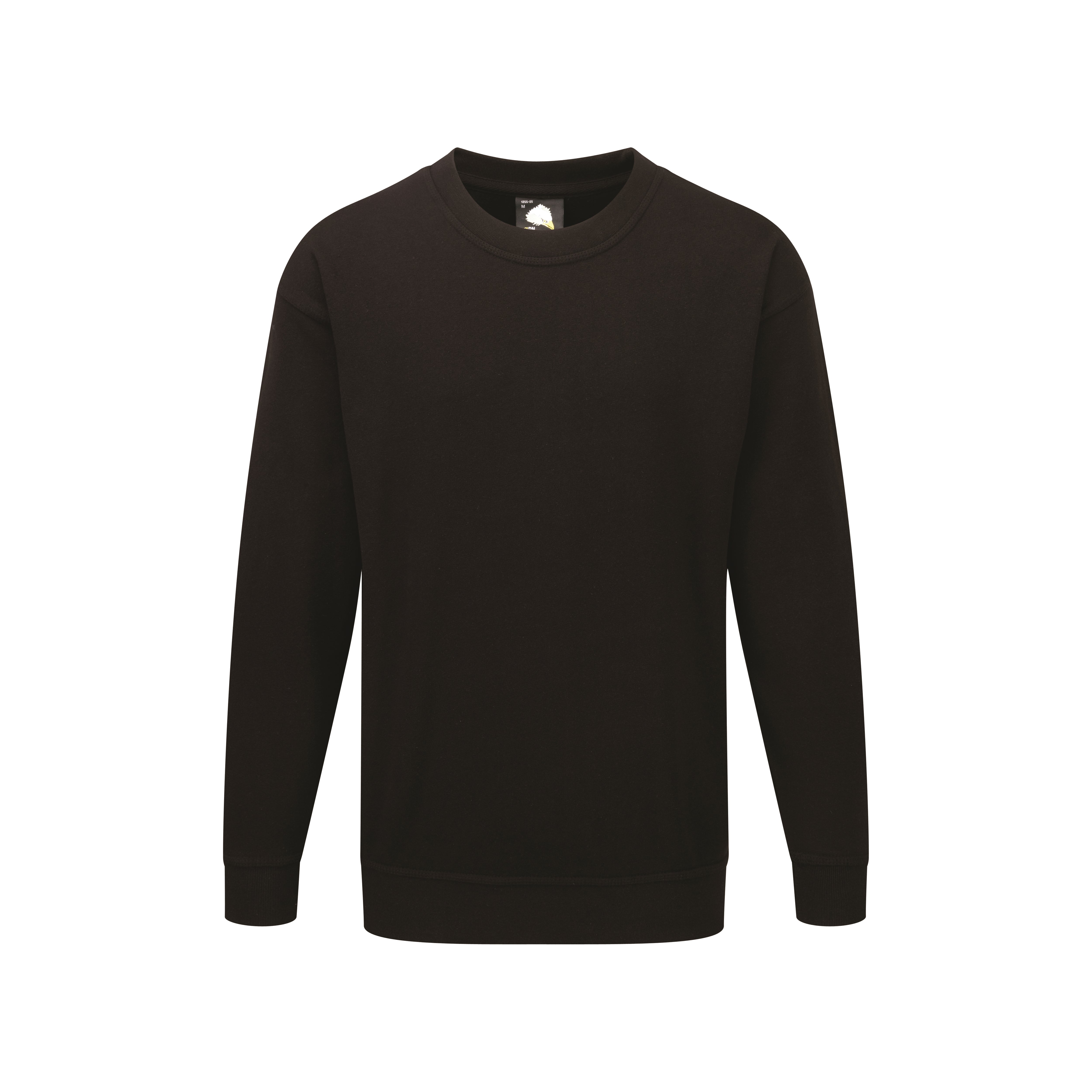 Seagull 100% Cotton Sweatshirt Black Front