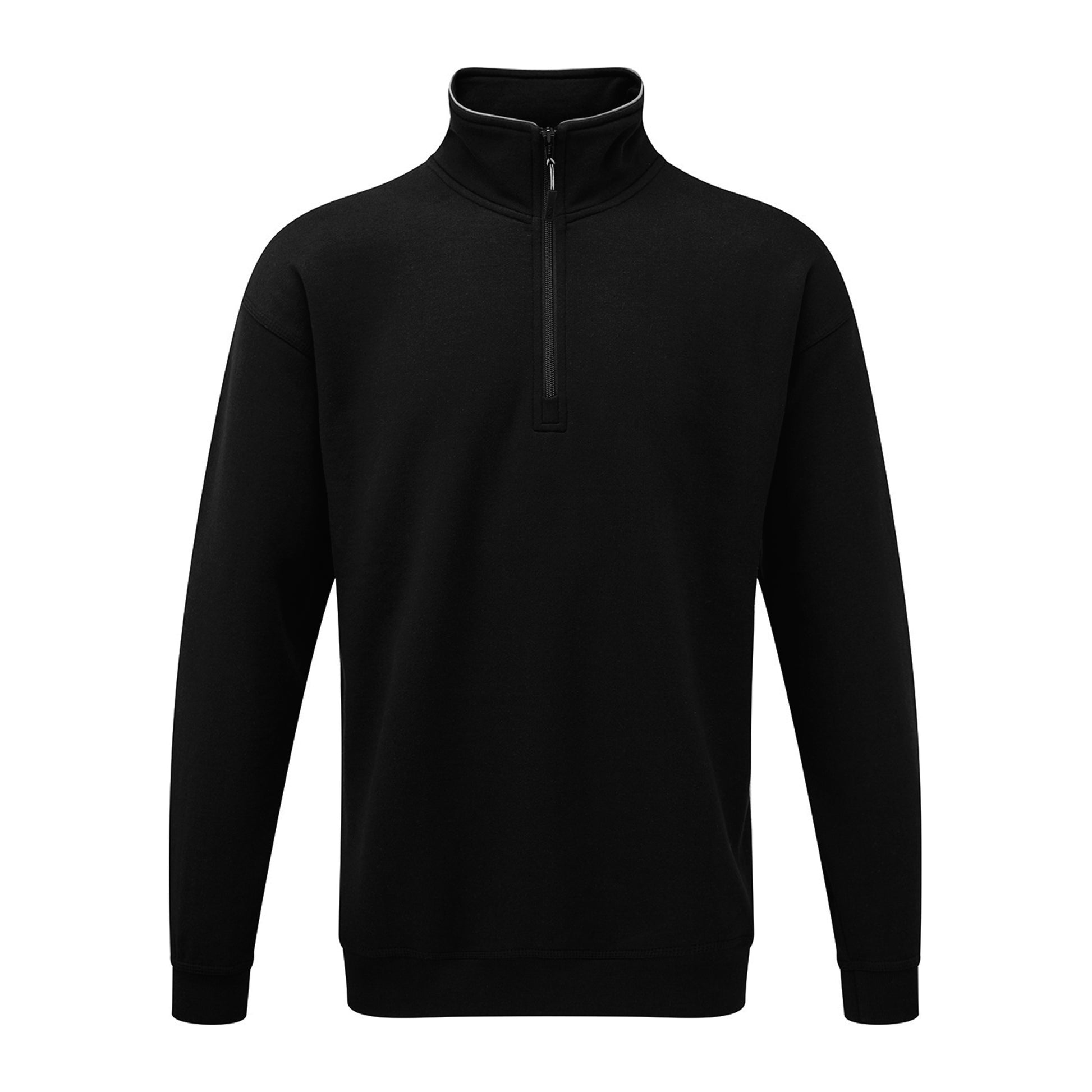 Grouse Quarter Zip Sweatshirt Black Front