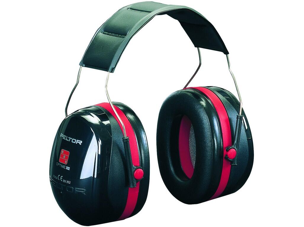 Ear muffs 3M PELTOR H540A-411-SV: OPTIME III, technology with a double casing minimizes resonance in the holder casing, which allows maximum high-frequency attenuation, audio conn…