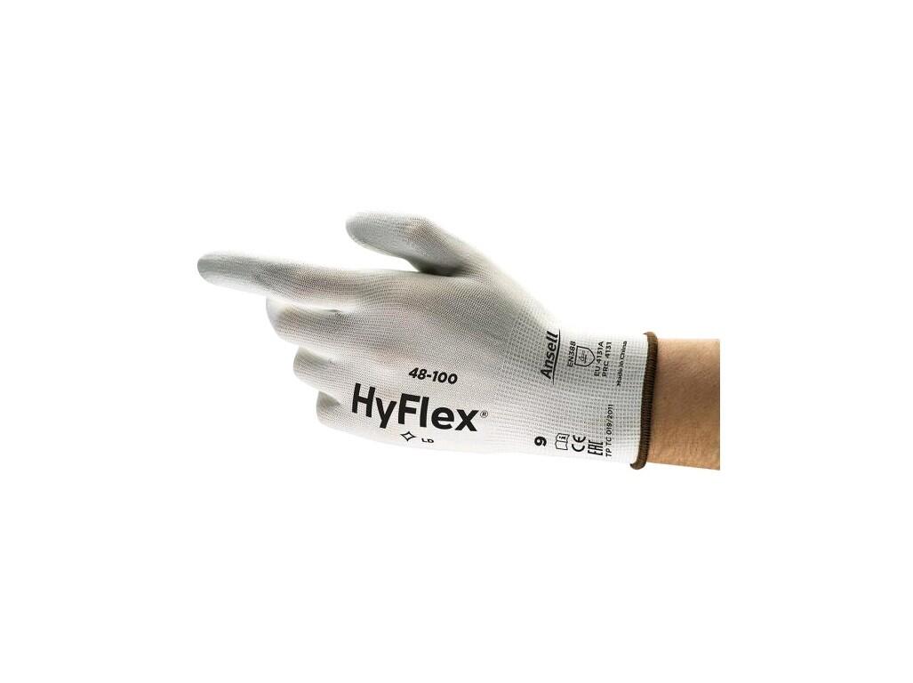 Gloves ANSELL HYFLEX 48-100: Comfort and protection for lightweight applications Designed for light applications that require good levels of comfort and abrasion resistance Offeri…