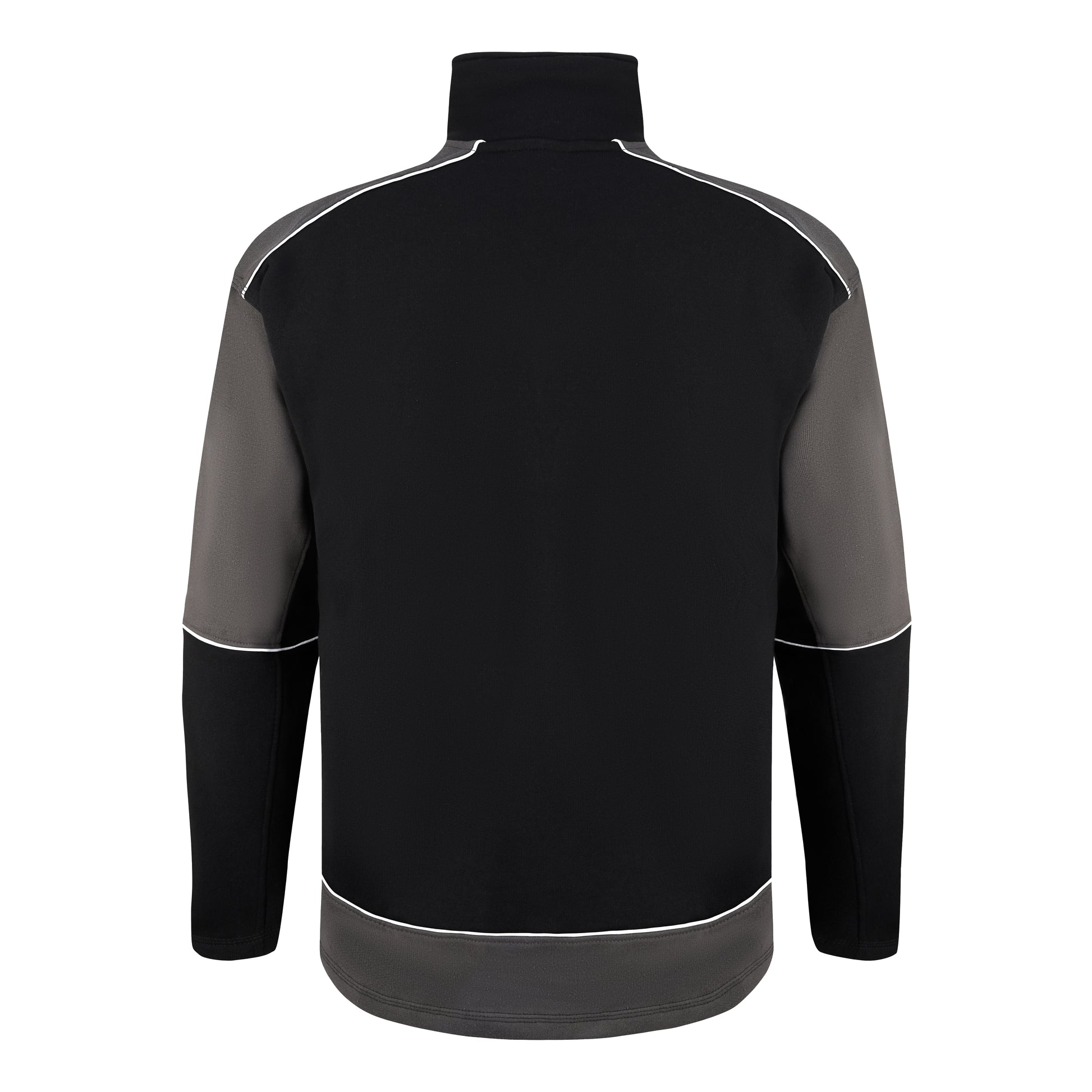 Fireback Quarter Zip Sweatshirt Black - Graphite Back