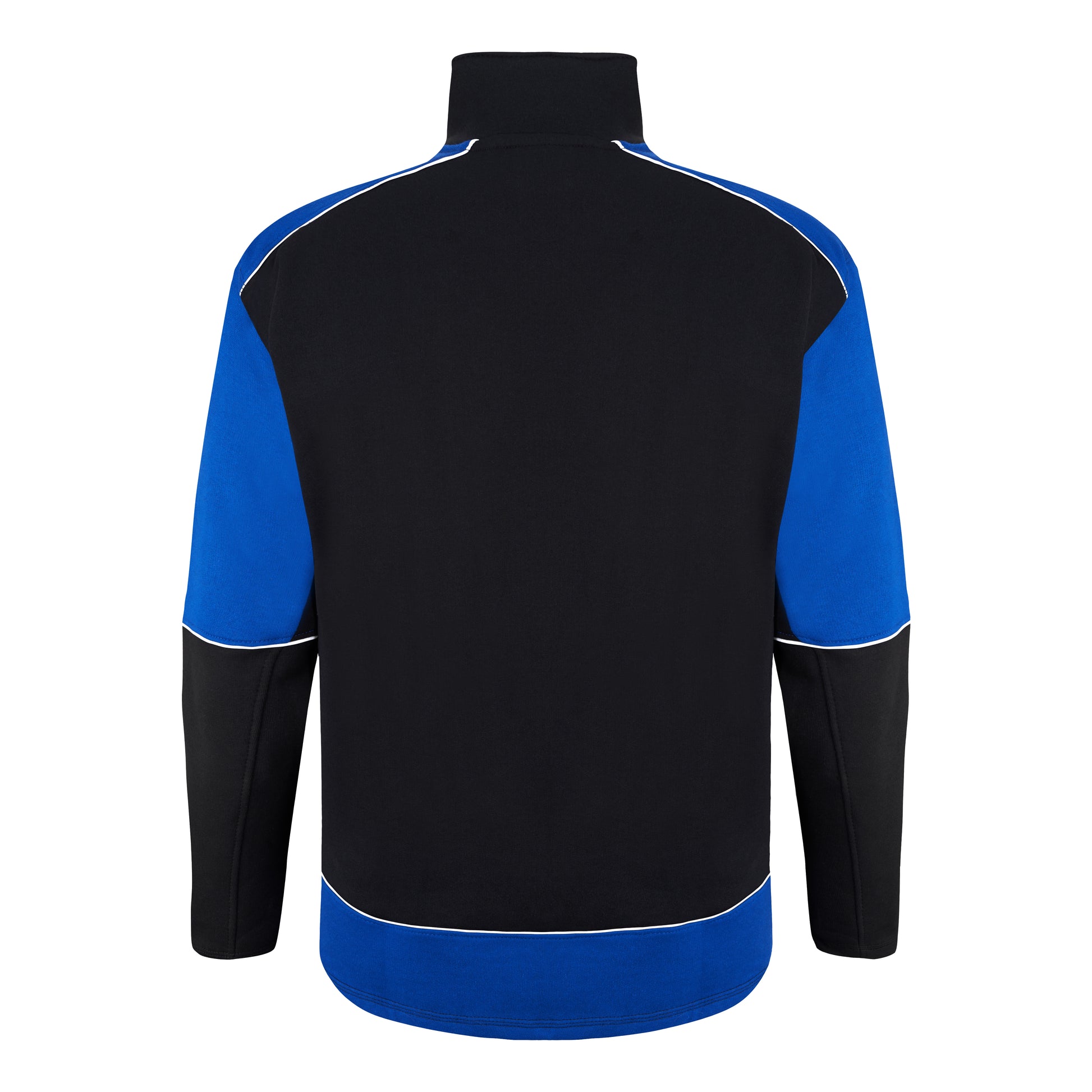Fireback Quarter Zip Sweatshirt Black - Royal Back