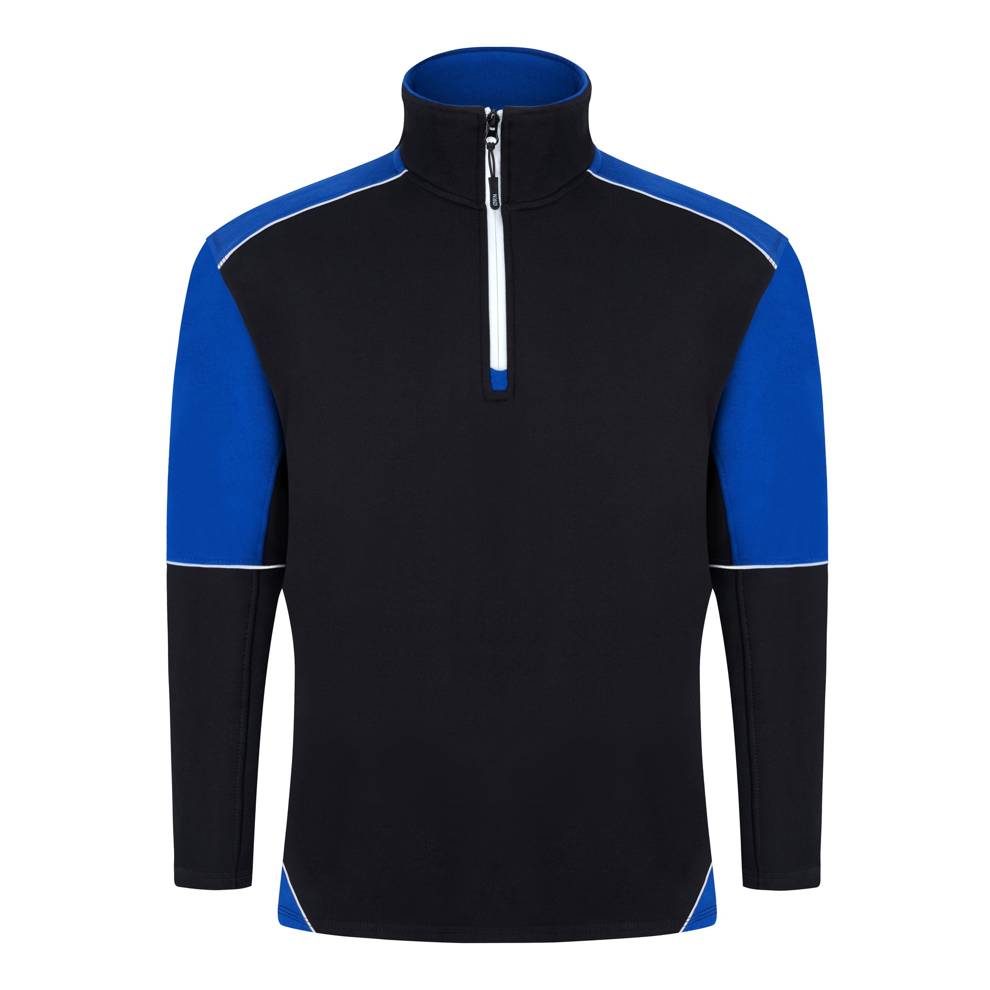 Fireback Quarter Zip Sweatshirt Black - Royal Front