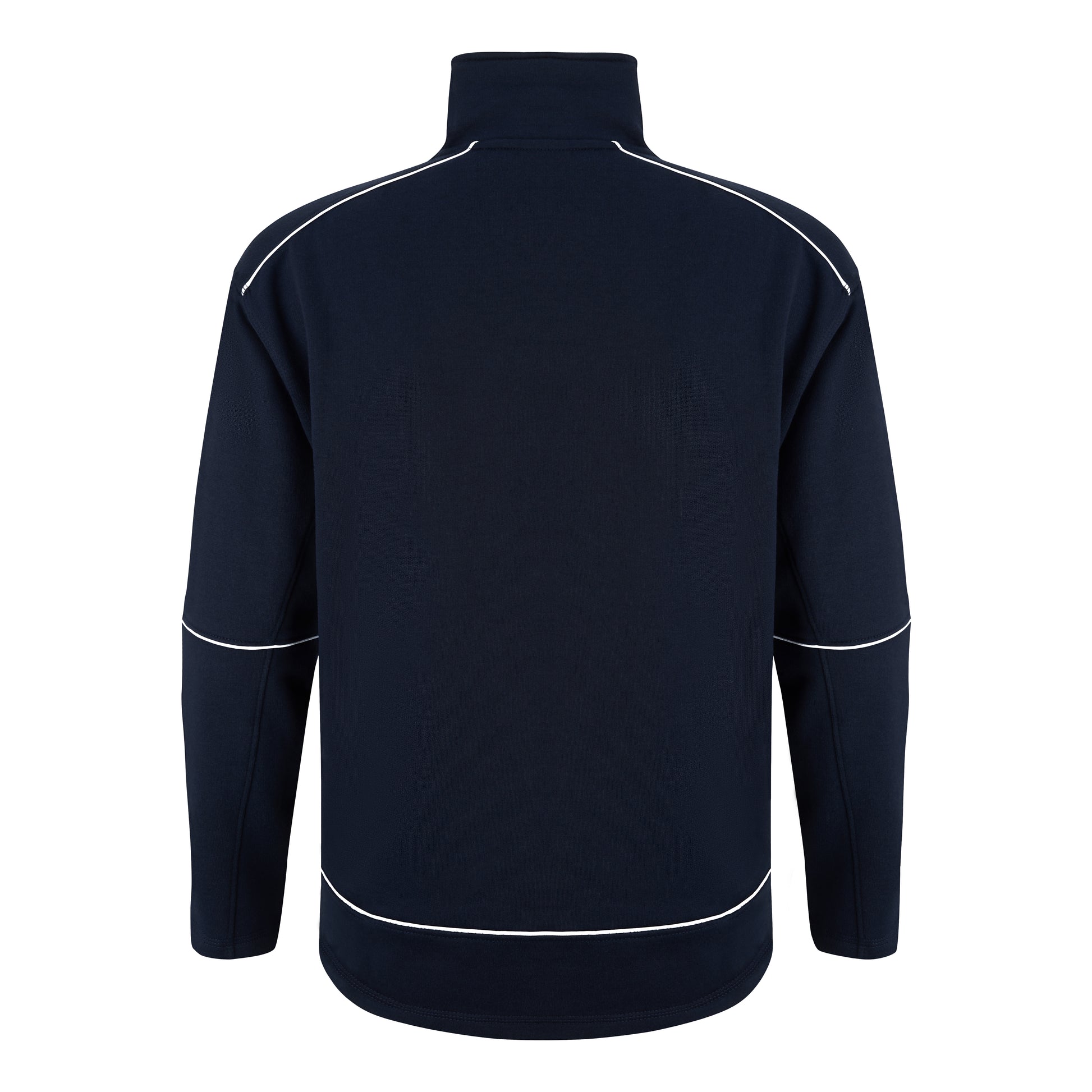 Fireback Quarter Zip Sweatshirt Navy - Navy Back