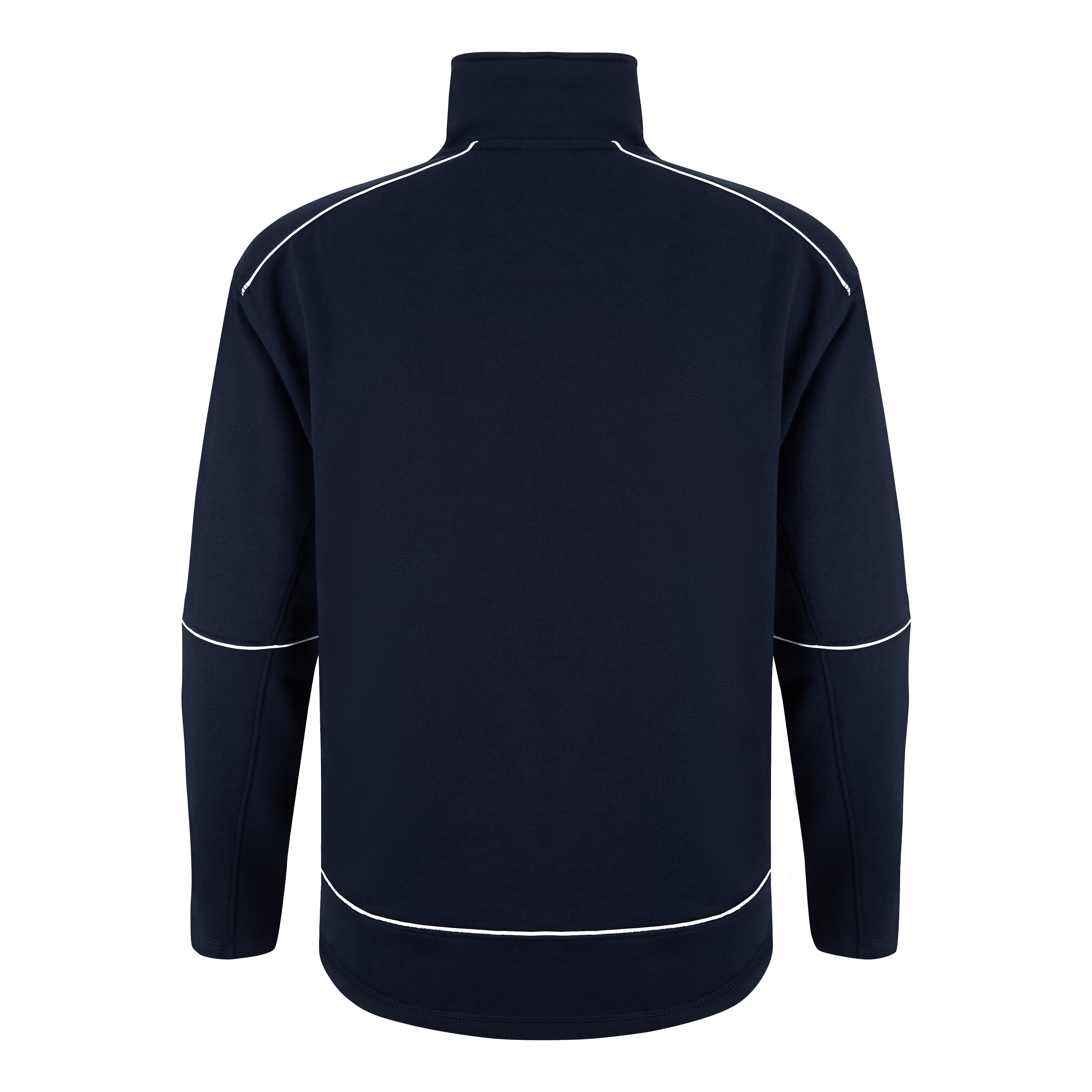 Fireback Quarter Zip Sweatshirt Navy - Navy Back