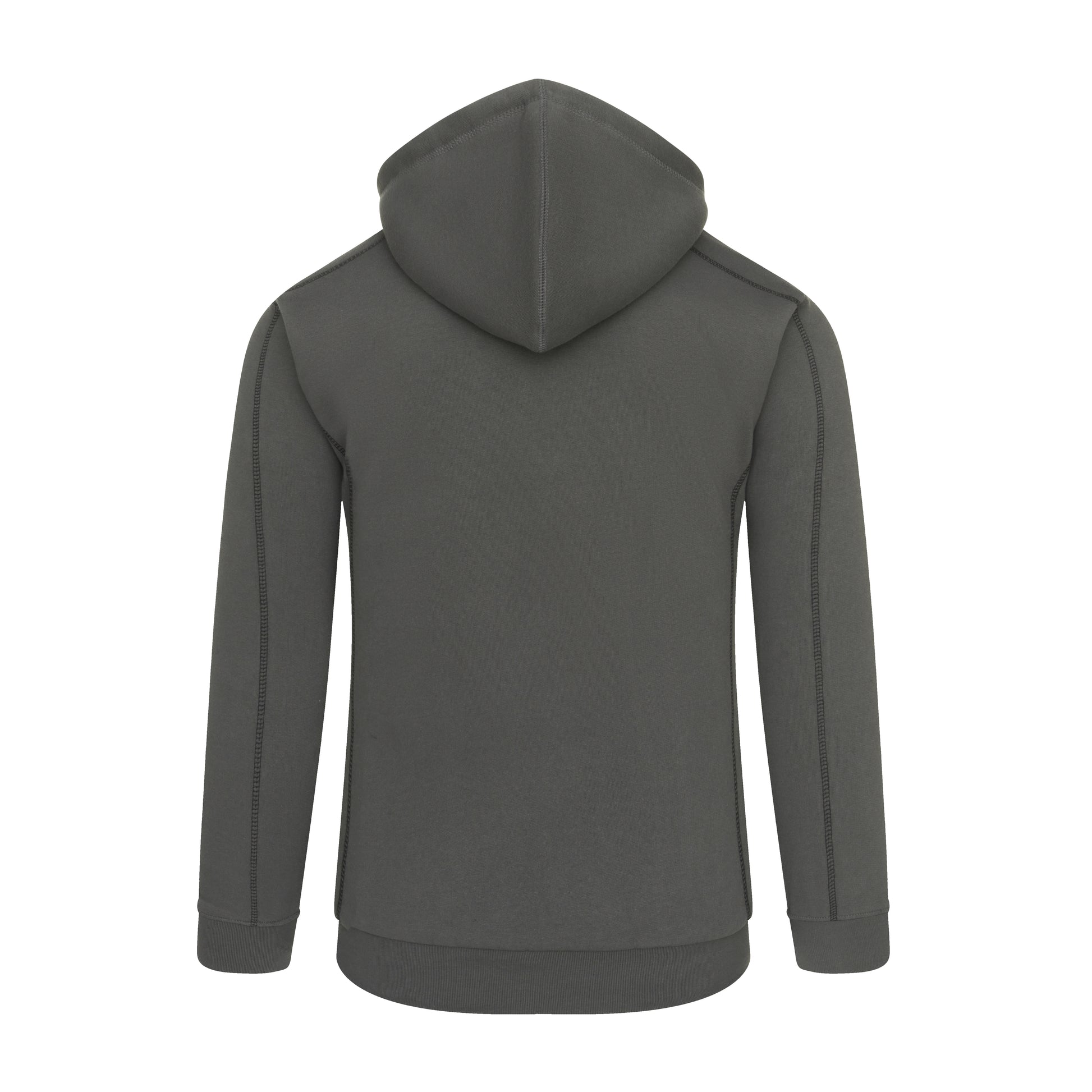 Crane Fur-Lined Hoodie Graphite Back