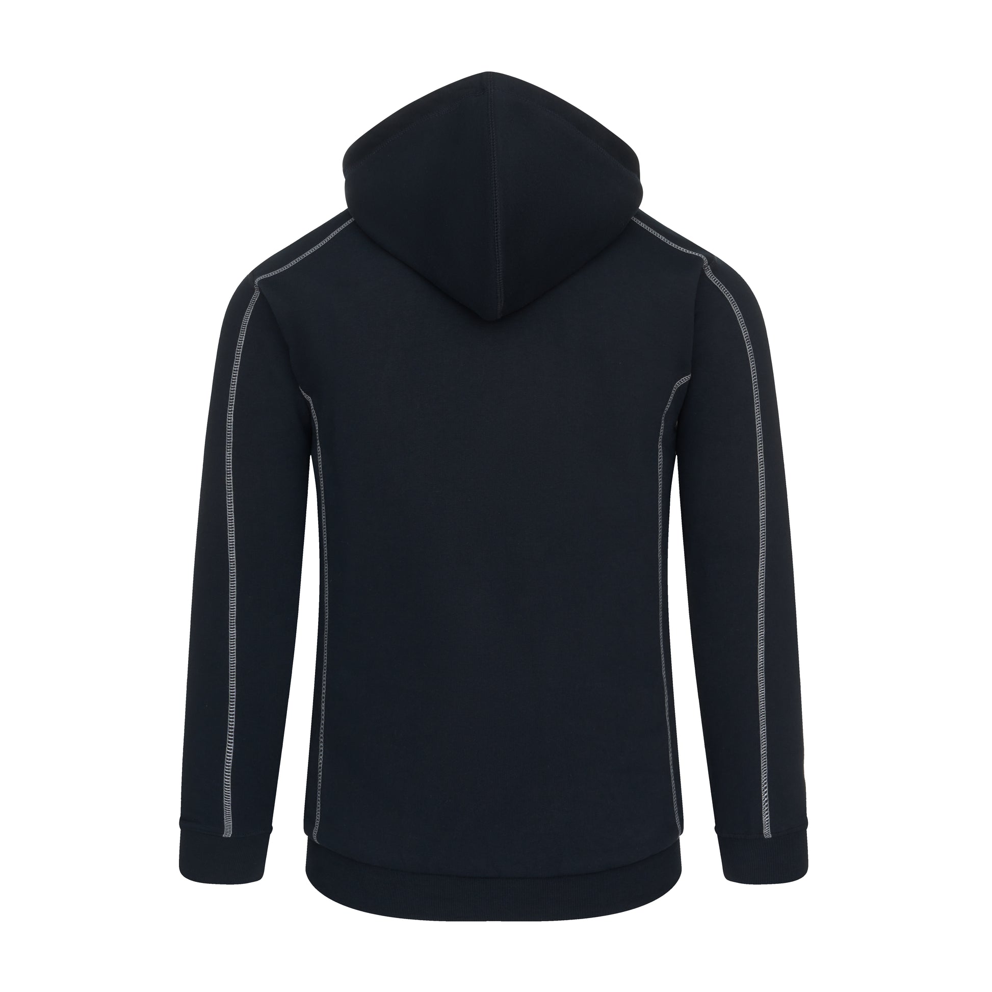 Crane Fur-Lined Hoodie Navy Back