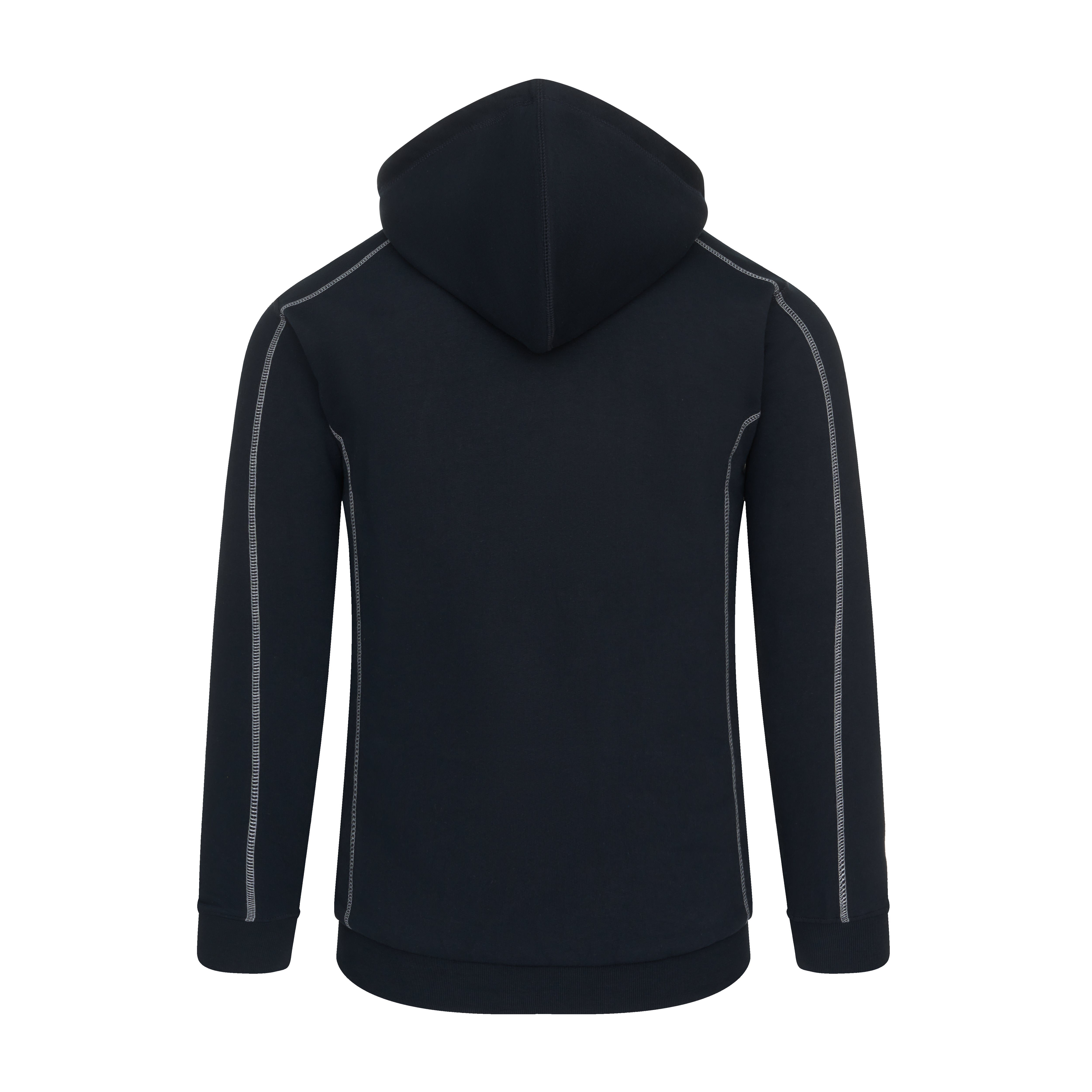Crane Fur-Lined Hoodie Navy Back