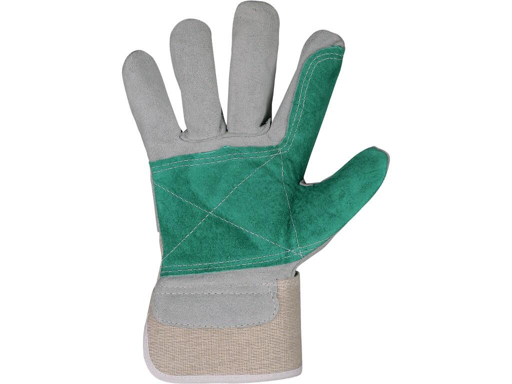 Gloves CXS FALCO: Combined gloves with double stitched palm for increased resistance at work, lining in palm and fingers. Recommended application: light industry, construction, en…