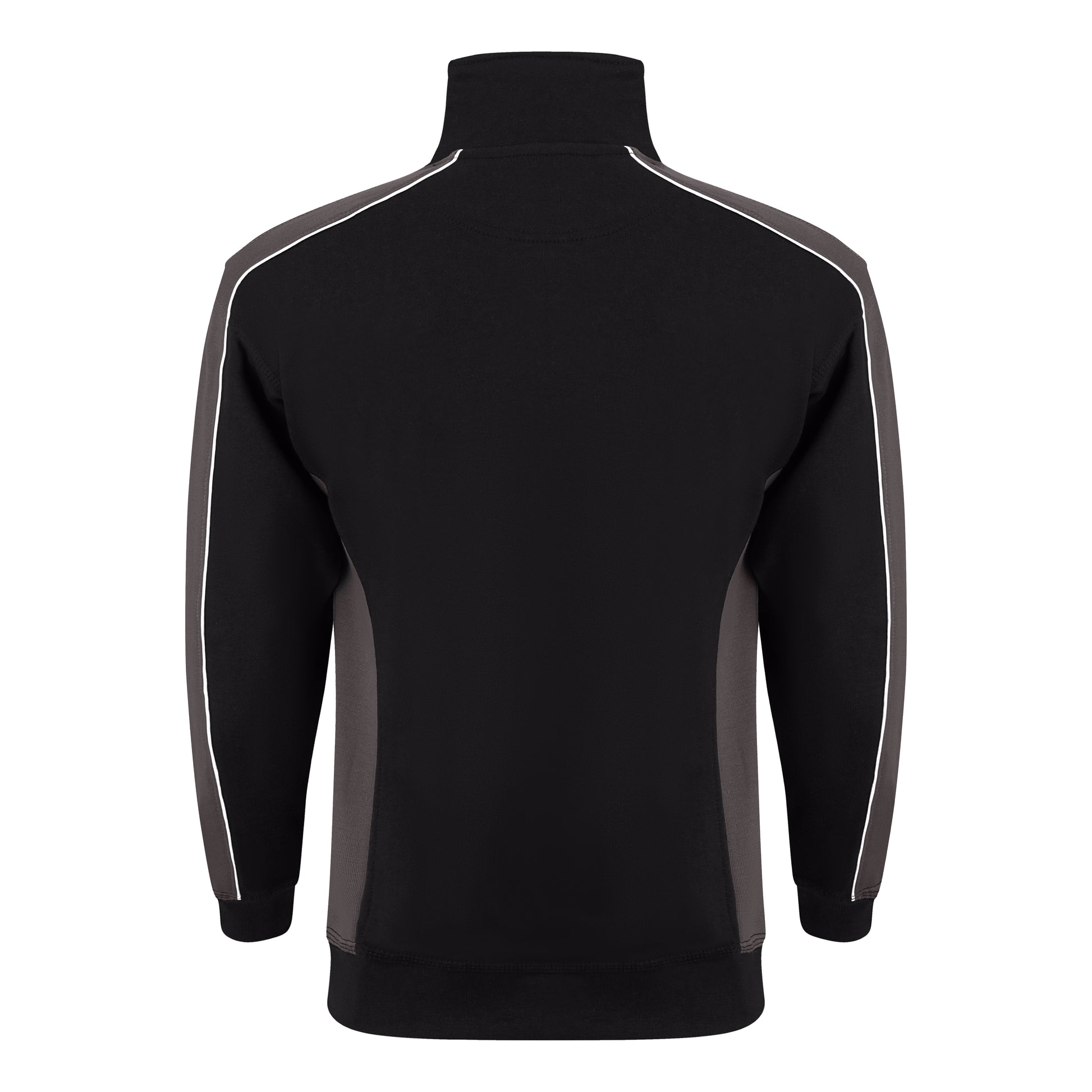 Avocet Quarter Zip Sweatshirt Black - Graphite Back
