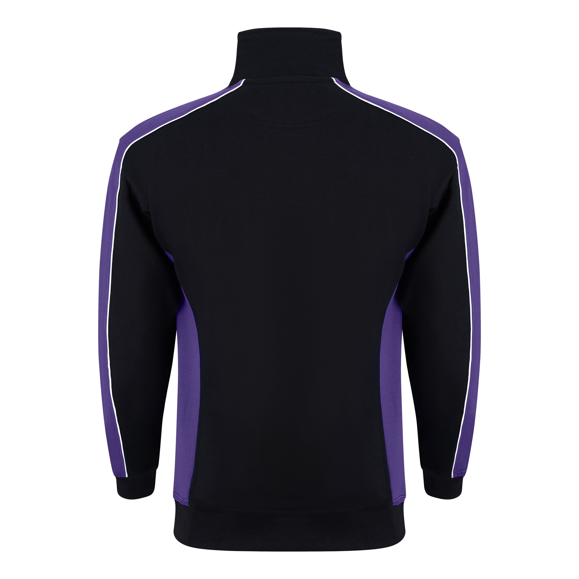 Avocet Quarter Zip Sweatshirt Black - Purple Back