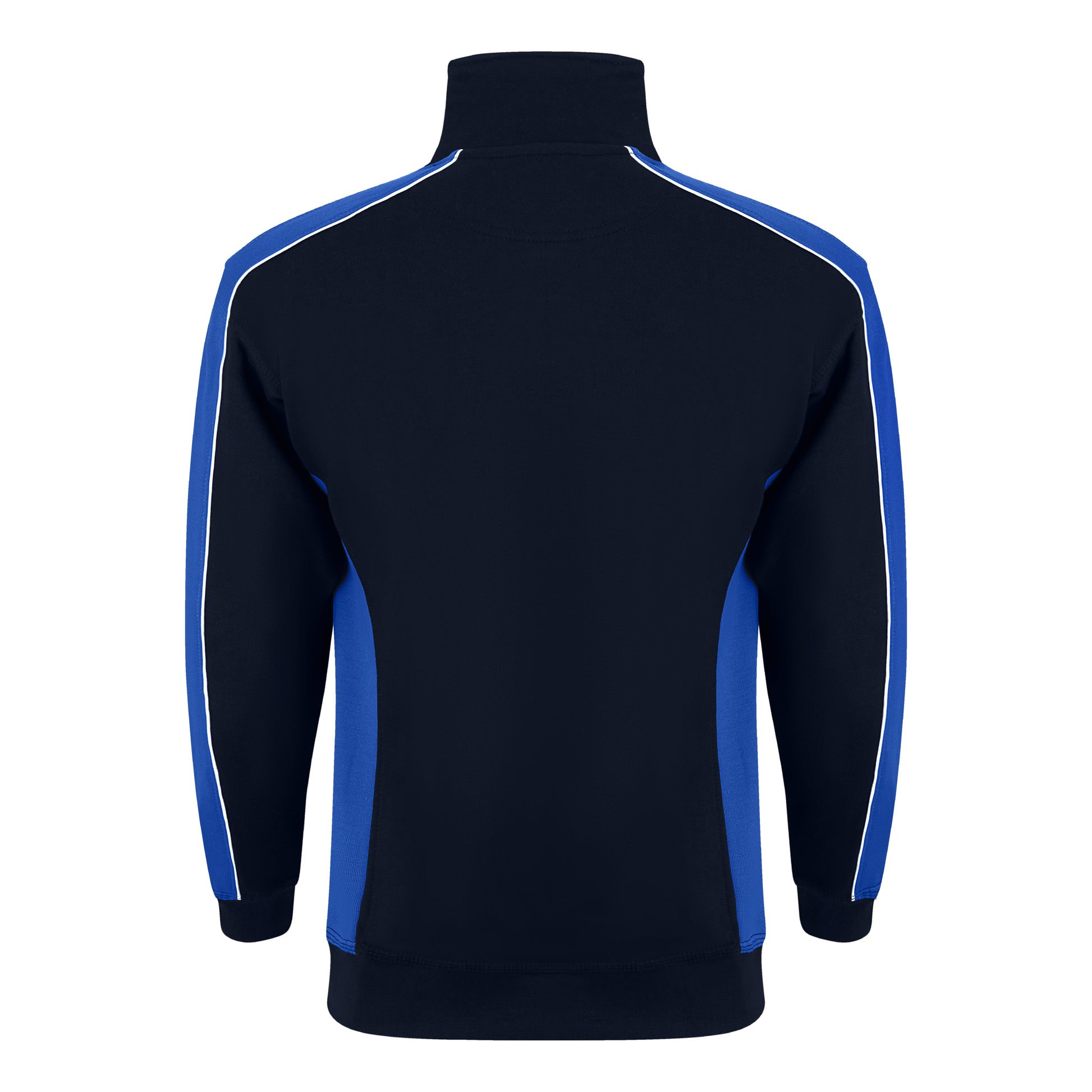 Avocet Quarter Zip Sweatshirt Navy - Royal Back