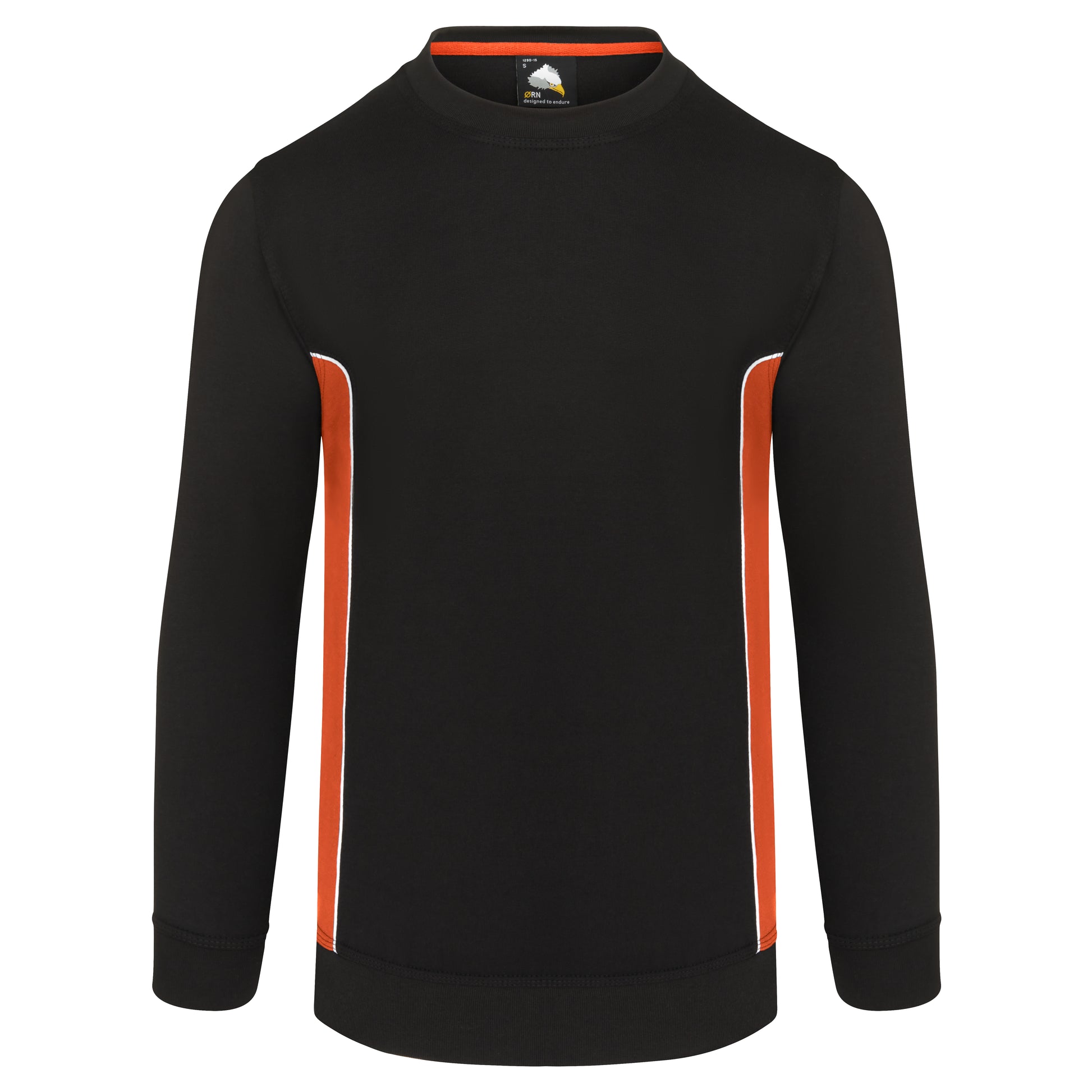 Silverswift Sweatshirt Black - Orange Front