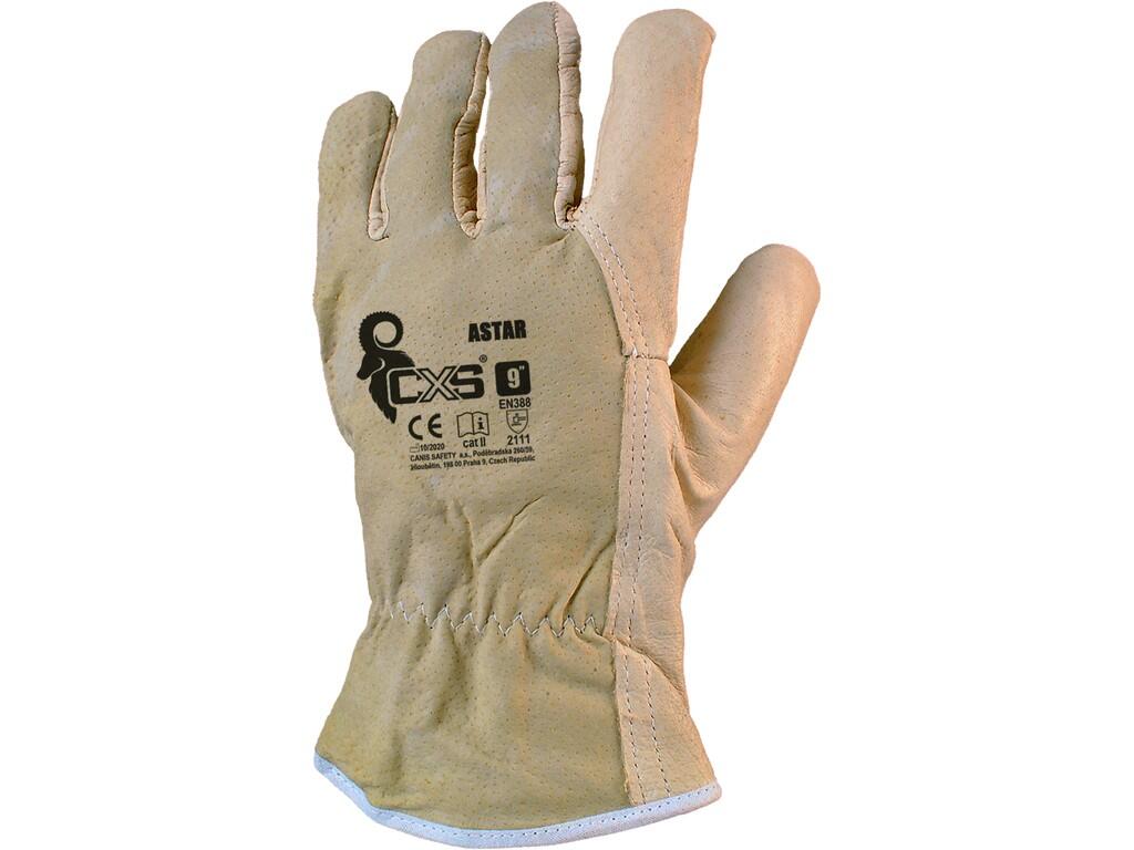 Gloves CXS ASTAR: Gloves with rubber in the wrist. Recommended application: logistics, light industry, hobby, construction, drivers.