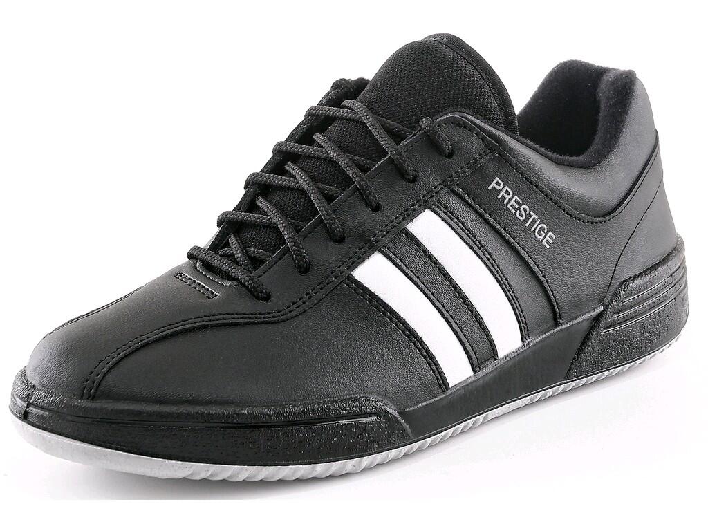 Low footwear PRESTIGE SPORT: Low footwear, leather, working and sporty. Material: natural quality leather upper, textile material lining, rubber, antislip outsole.