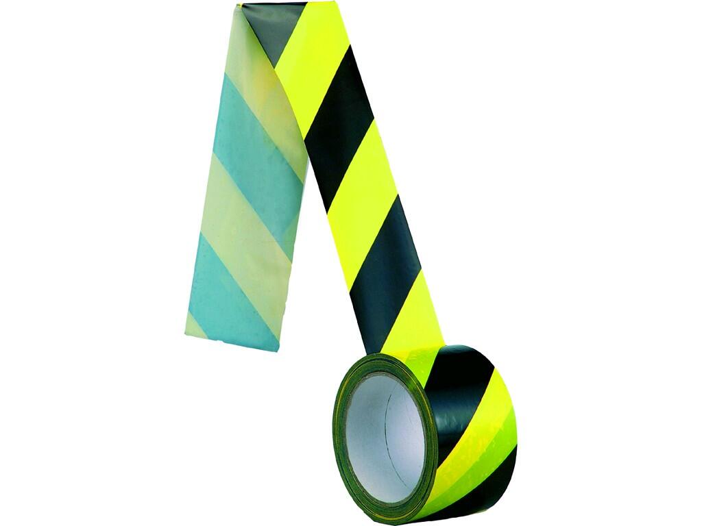 Self-adhesive tape: >Self ahesive left tape, lenght 66 m, for dangerous places marking- for inside applications. Thickness: 150 microns