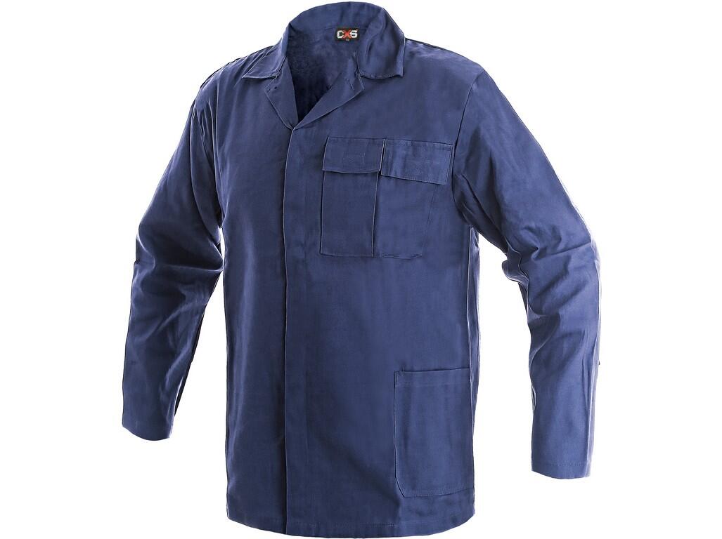 Jacket CXS MIREK: Men ́s working jacket, reinforced elbows, button for pulling sleeve cuffs, covered button fastening, 2 chest pockets with velcro. Recommended application: constr…