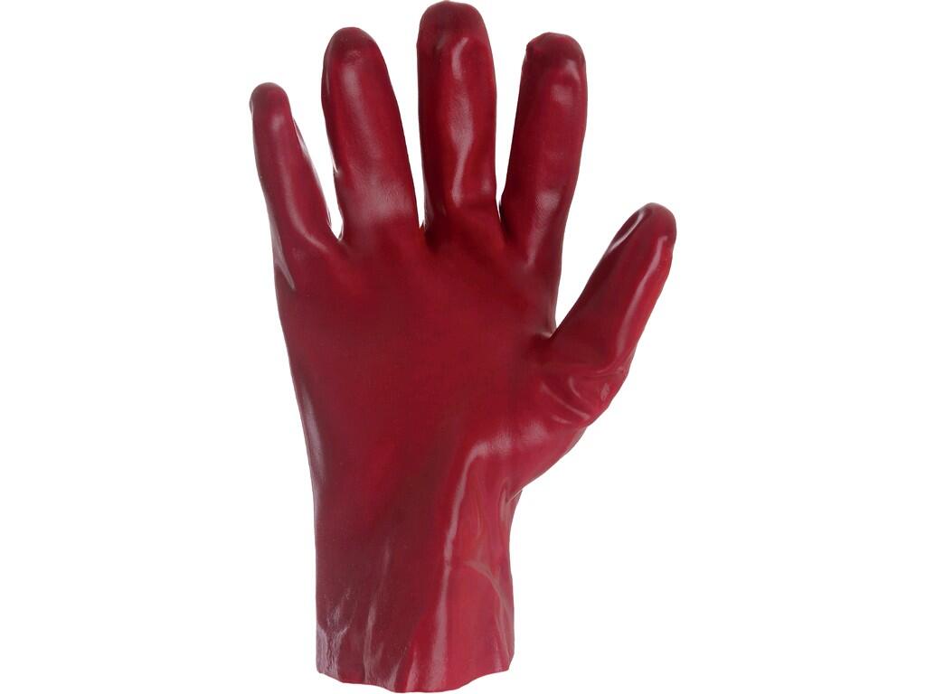 Gloves CXS KADO: Gloves covered with thick PVC coating. Recommended application: humid and slightly oily environments, garbage collecting, cleaning, water supply and sanitation.
