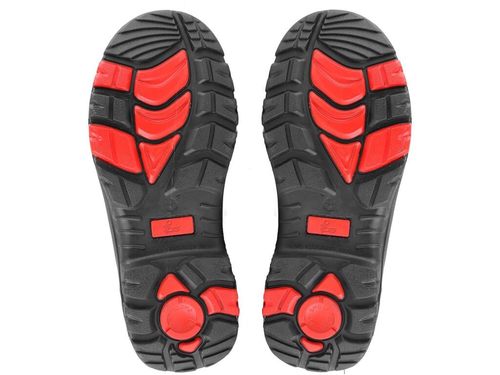 Low footwear CXS ROCK ORE S3: Safety low footwear, leather, with plastic toe cap and Dyna-Flex® midsole, reflective accessories. Material: upper made of 1,6 - 1,8 mm quality hydro…