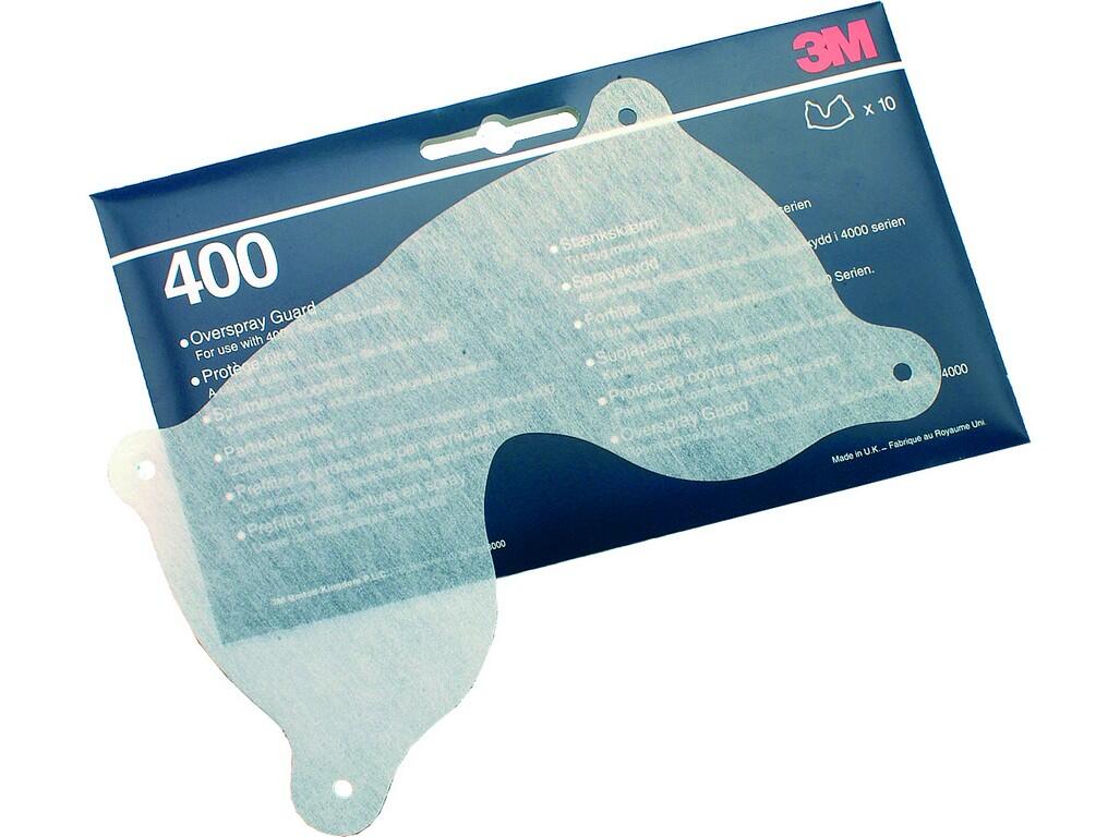 Over spray guard 3M 400: Overspray guard, It is used as filter protection of 3M masks series 4000 when using the mask for paint spraying.