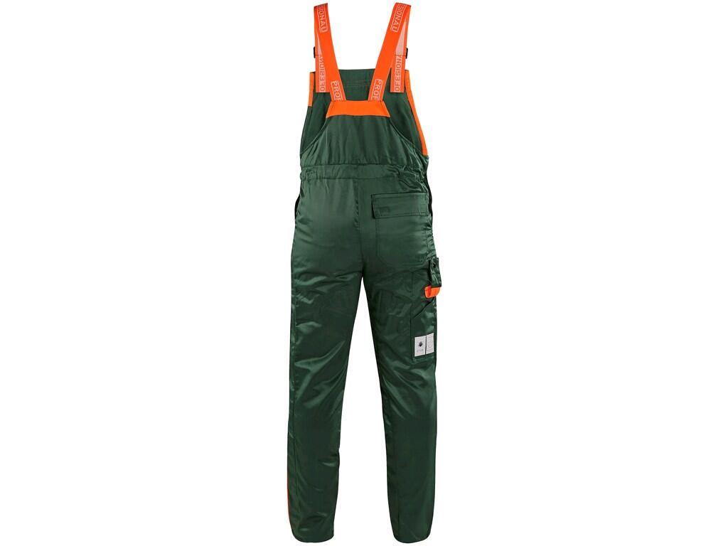 Bibpants LESNÍK: Men’s cut resistant trousers, elastic braces, back waist elastic bands, side button opening, cut-resistant lining across entire front part of the trousers, anti-t…