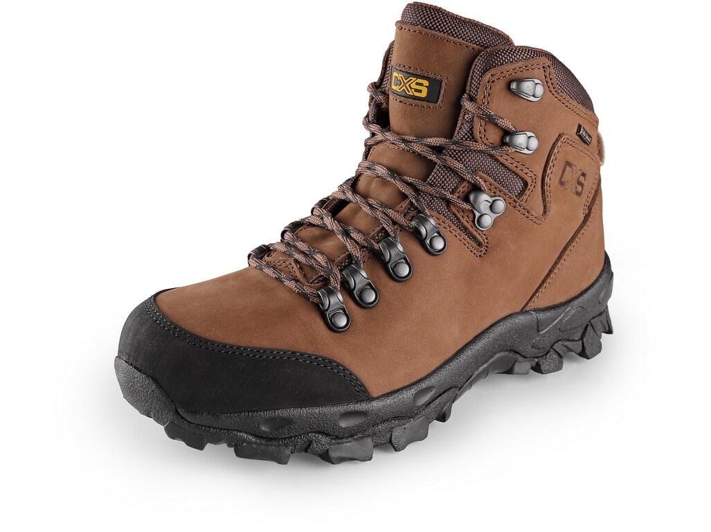 Leisure ankle combined footwear CXS GO-TEX MONT BLANC: Leisure ankle footwear, combined, reflective accessory. Material: upper made of quality 2,2mm thick nubuck leather upper wit…