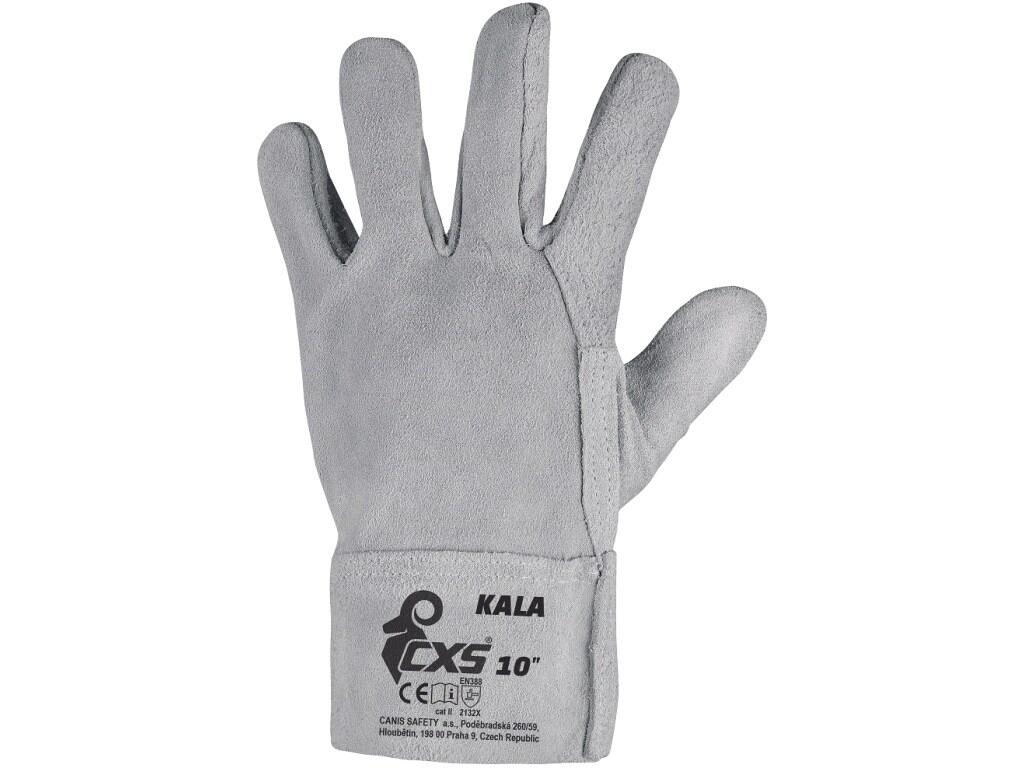 Gloves CXS KALA: > Gloves without lining, cuff length 7cm. Recommended application: light industry, construction, engineering, mining and extraction.