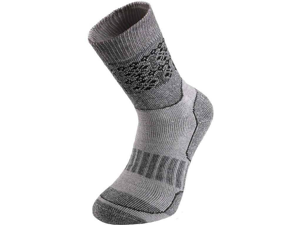 Socks SKI: Elastic terry socks designed for professional and leisure activities. The socks ensure perfect foot protection, soft steps and higher comfort, they also relieve the fee…