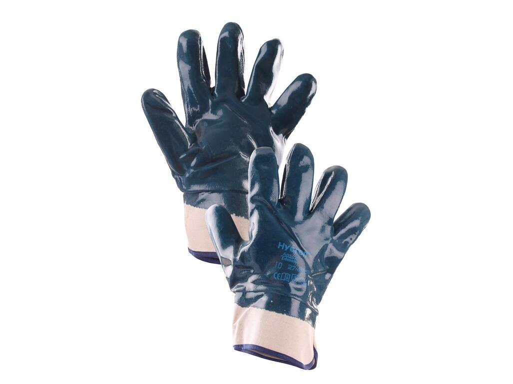 Gloves ANSELL HYCRON 27-805: Nitrile dipped coating on a jersey liner The unique coating formulation of ActivArmr Hycron 27-805 offers better resistance to sharp and abrasive envi…
