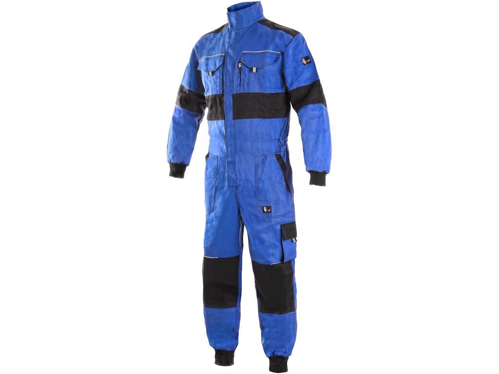 Overall CXS LUXY ALASKA: > Men ́s working overall, hollow fibre padding, covered zipper fastening with velcro, two-way zipper, sleeves with elastic cuff, chest flap pockets, hidde…