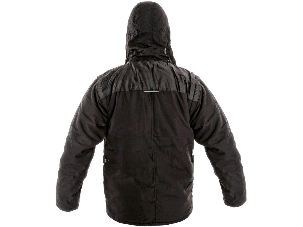Jacket GEORGIA: Men ́s jacket 2 in 1, padded, hood in the collar, reinforced shoulders, detachable sleeves with inner cuff, tightening at the bottom, reflective accessories, 2 inn…