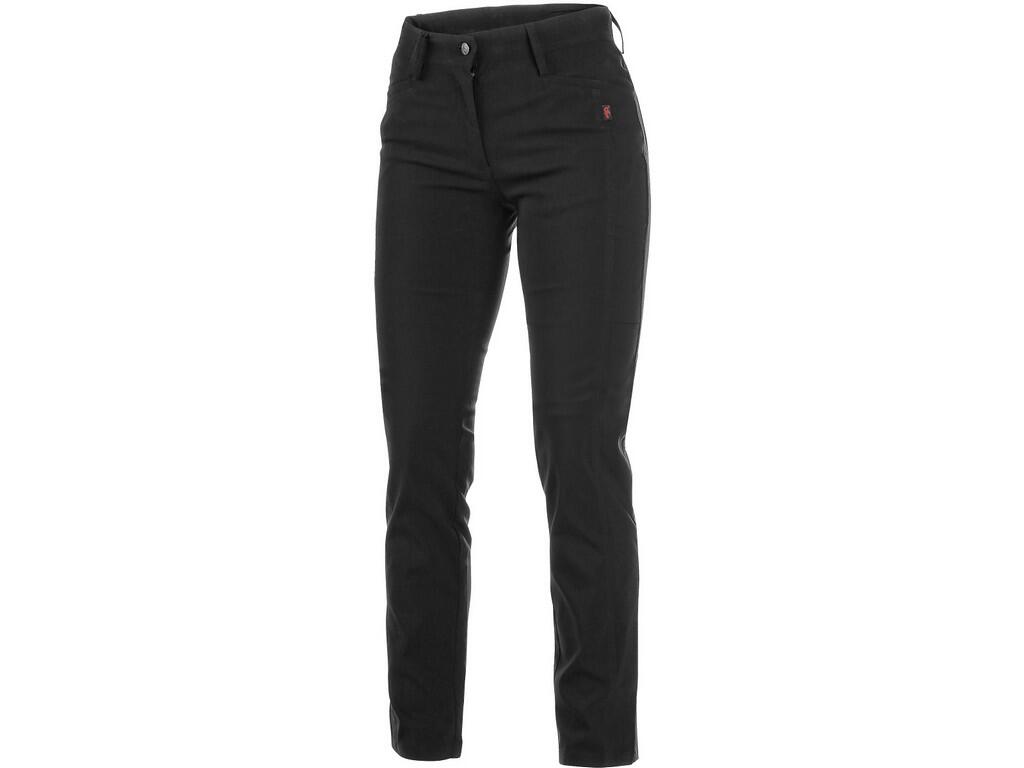 Trousers ELEN: Ladies’ elastic trousers, waist with belt loops, 2 front and 2 back pockets, small side pockets for pencils.